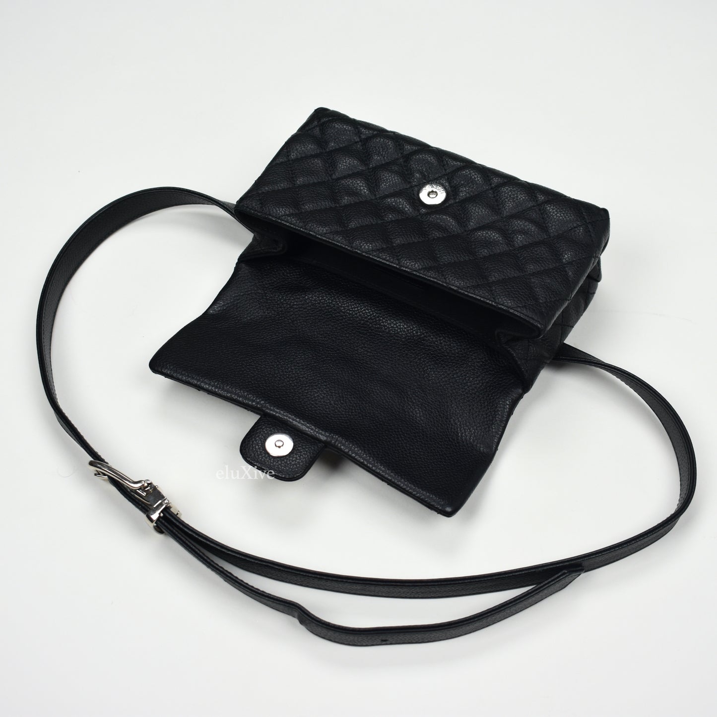 Chanel - Black Quilted Leather 2.55 Reissue Uniform Belt Bag