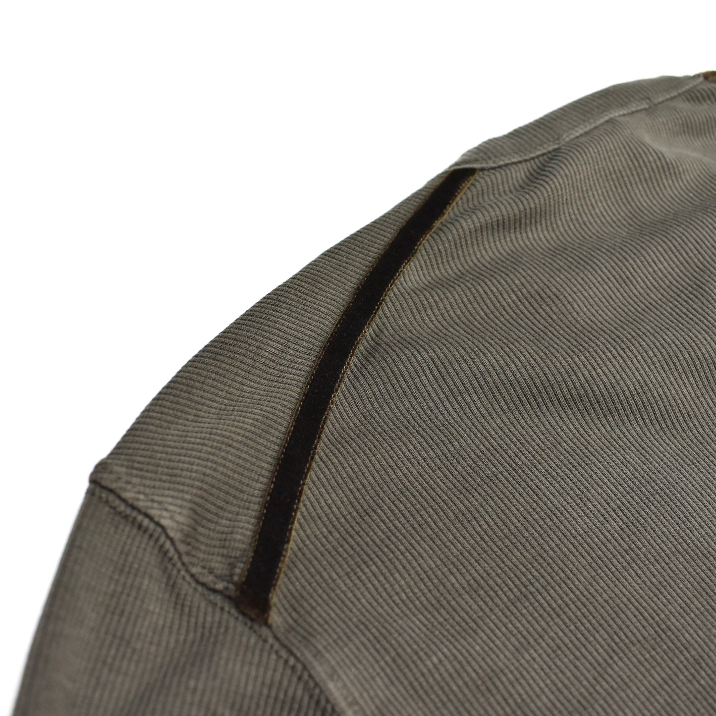Tom Ford - Olive Rib Knit Henley Shirt