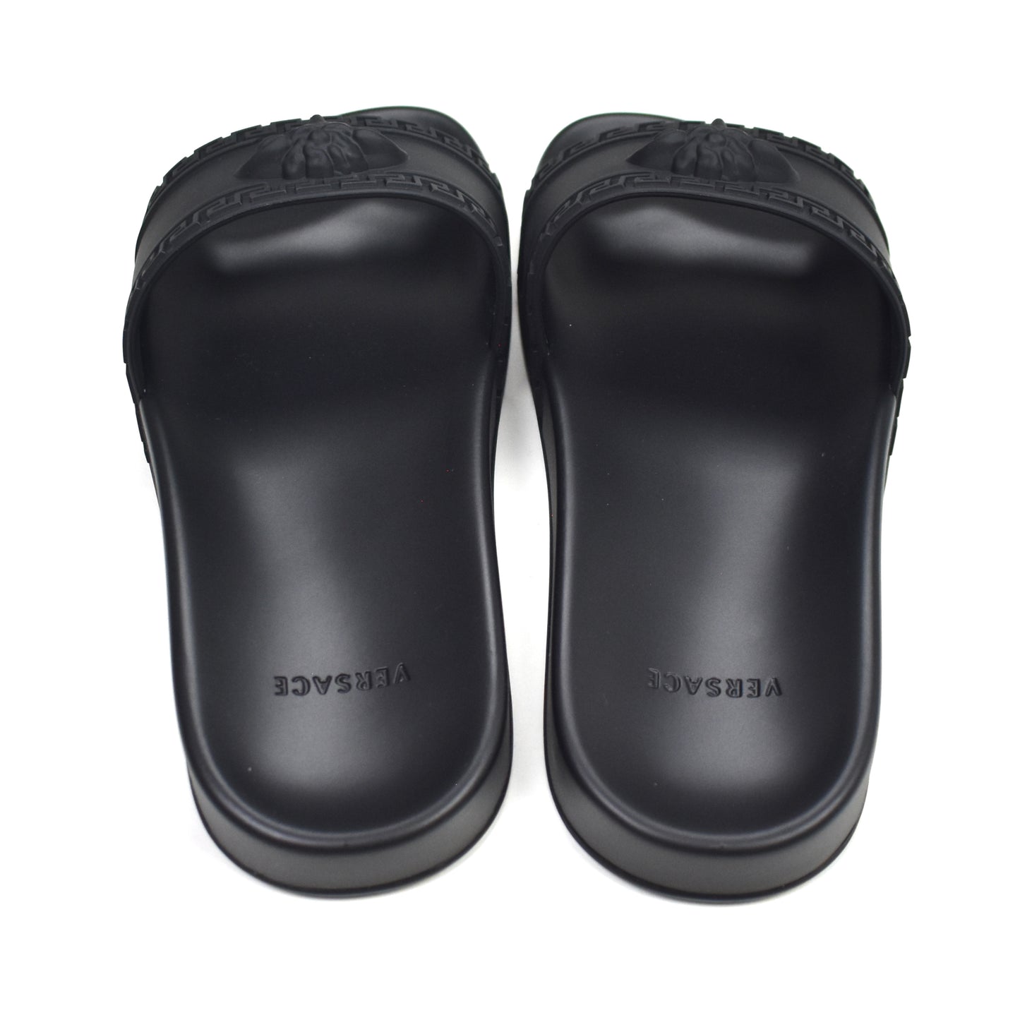 Versace - Black Palazzo Medusa Pool Slides