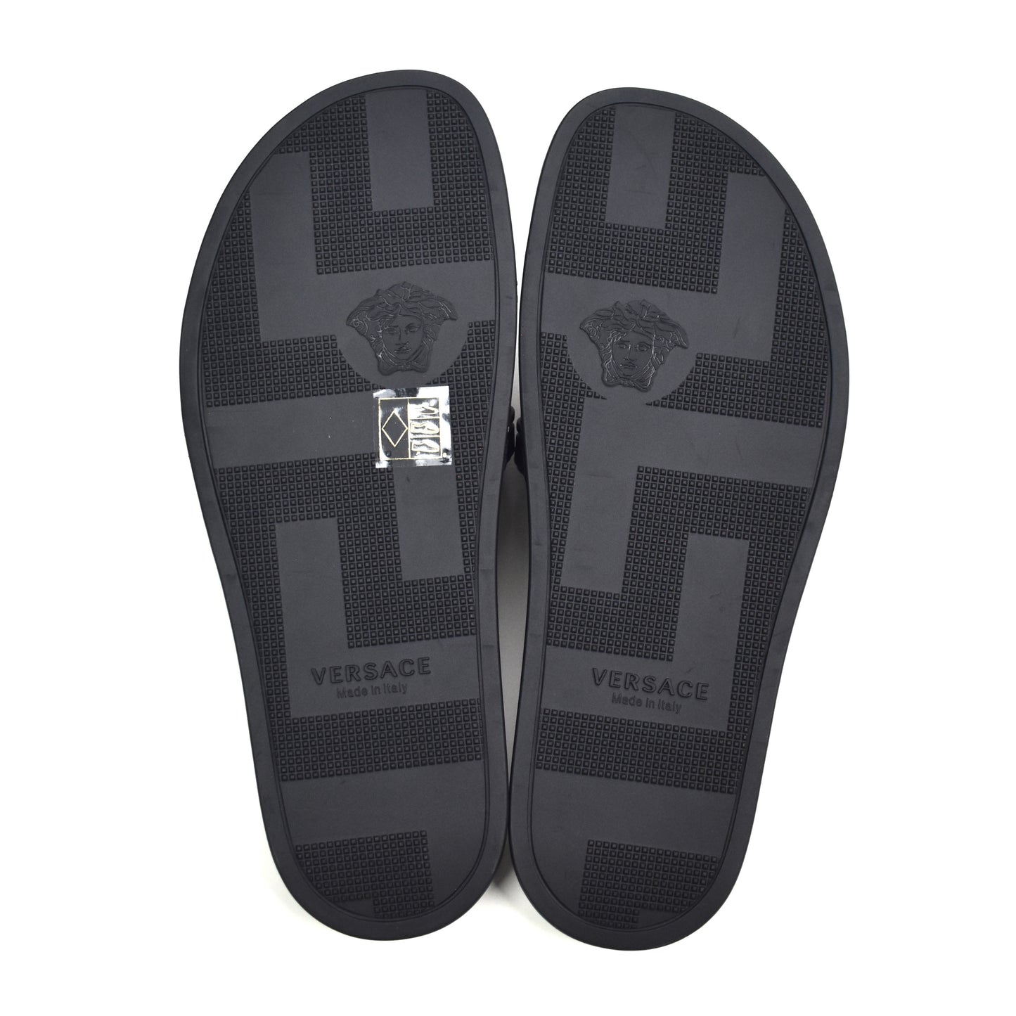 Versace - Black Palazzo Medusa Pool Slides