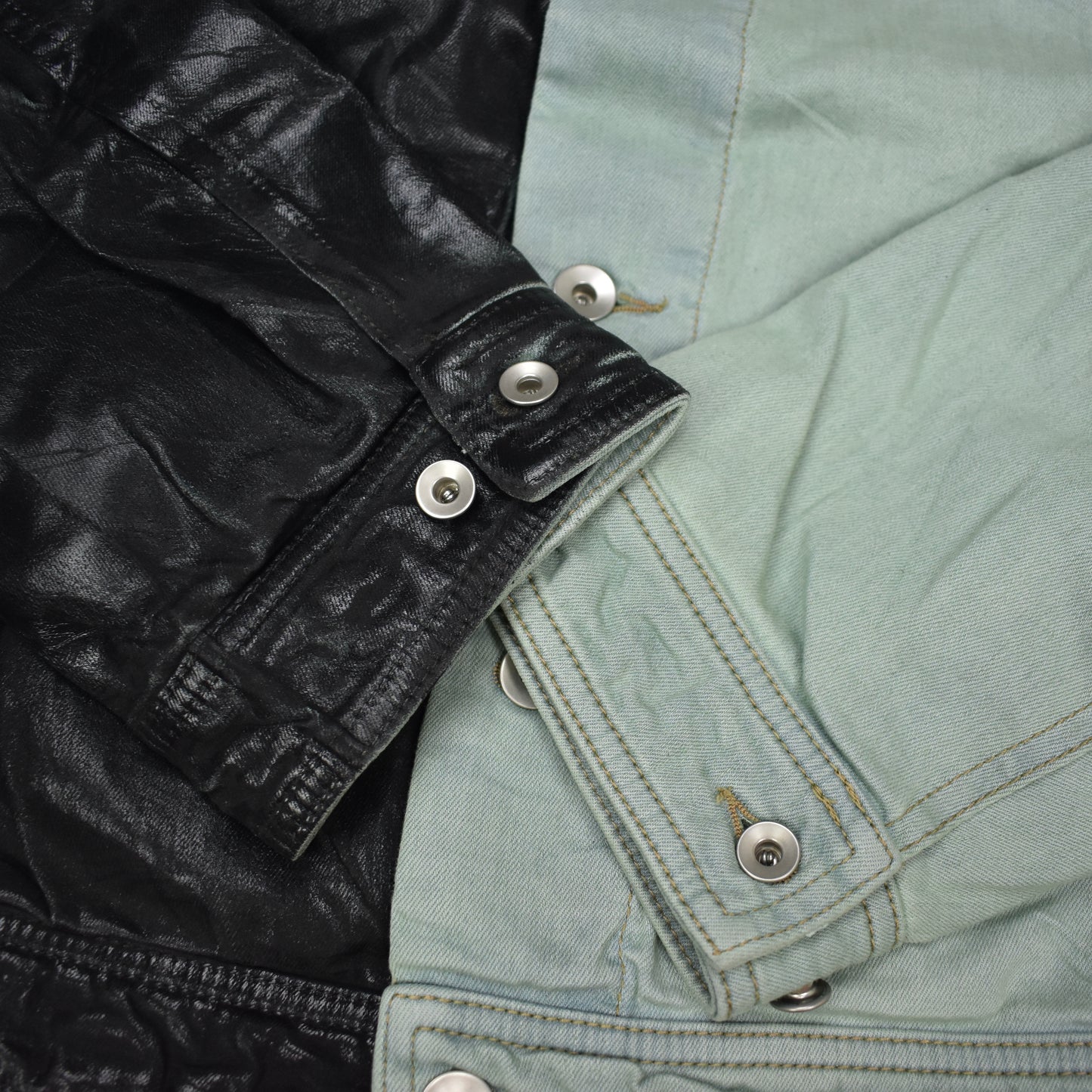 Rick Owens DRKSHDW - Patchwork Denim Worker Jacket