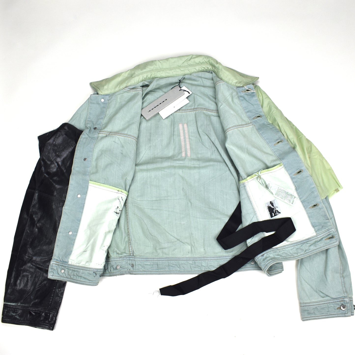 Rick Owens DRKSHDW - Patchwork Denim Worker Jacket