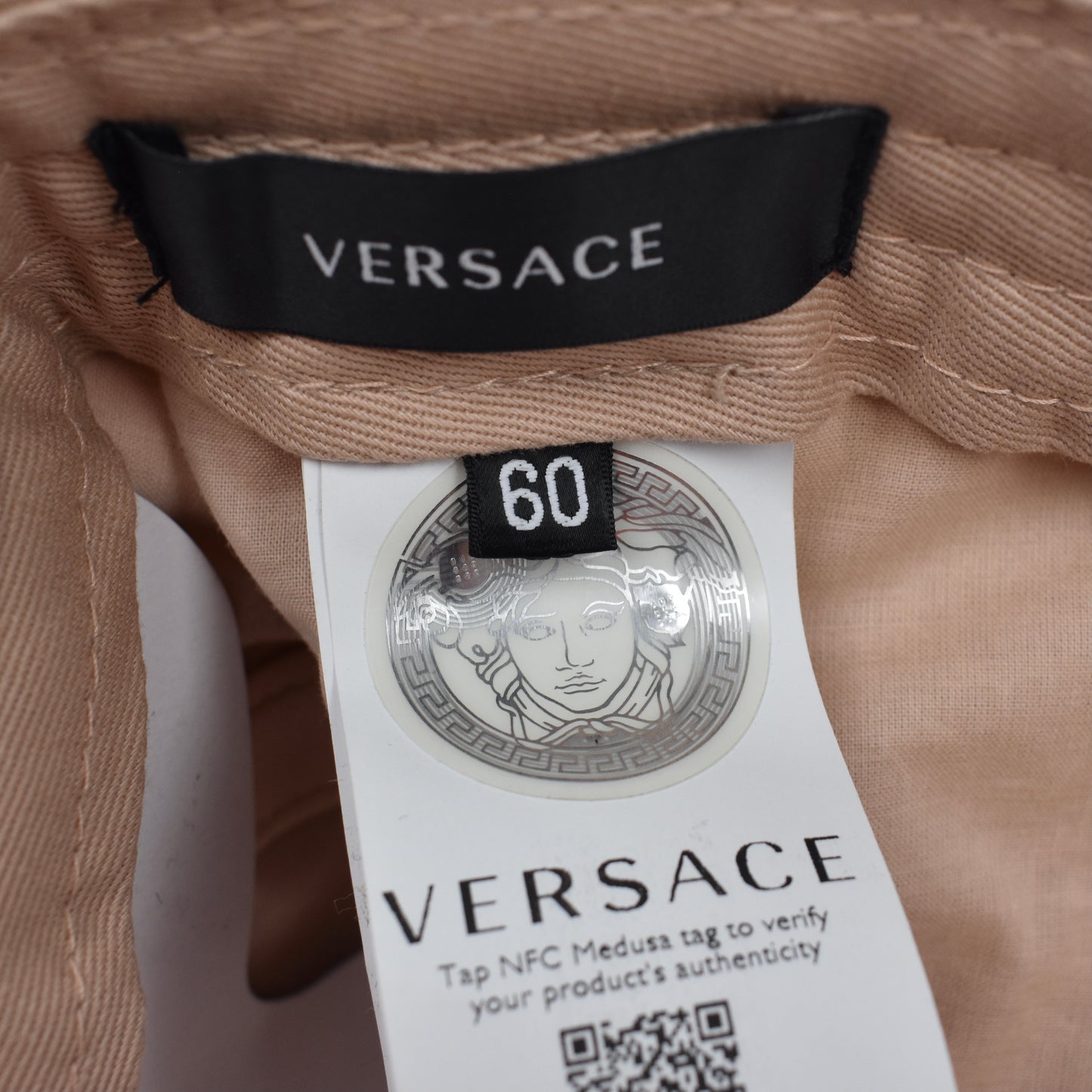 Versace - Tan Medusa Logo Hat