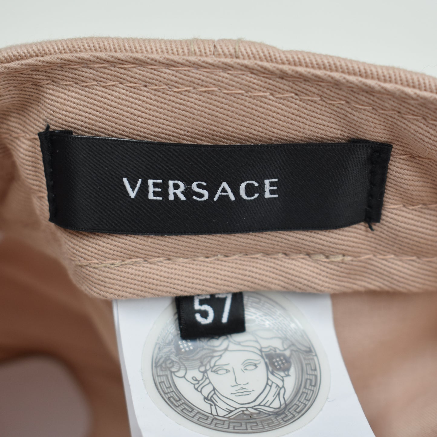 Versace - Tan Medusa Logo Hat