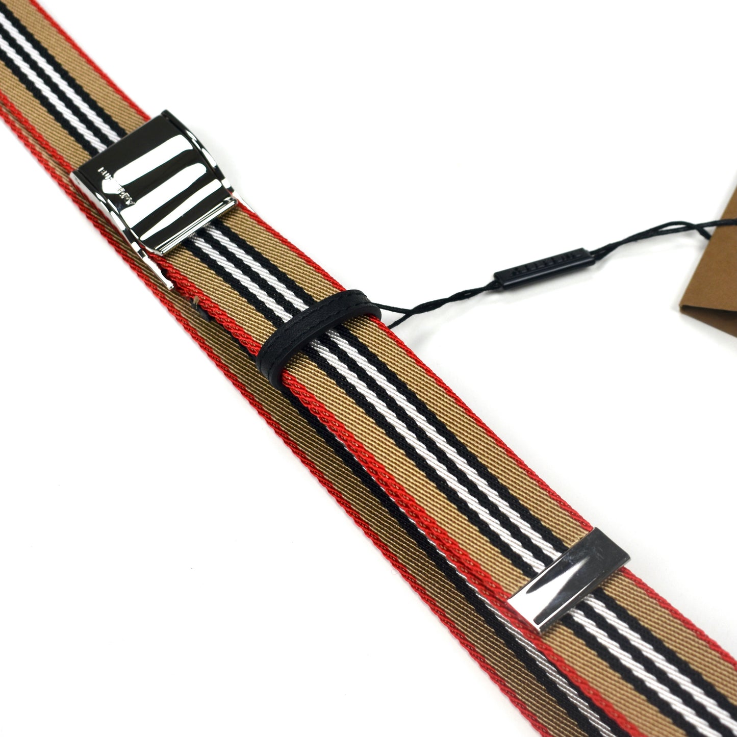 Burberry - Archive Stripe Logo Web Belt