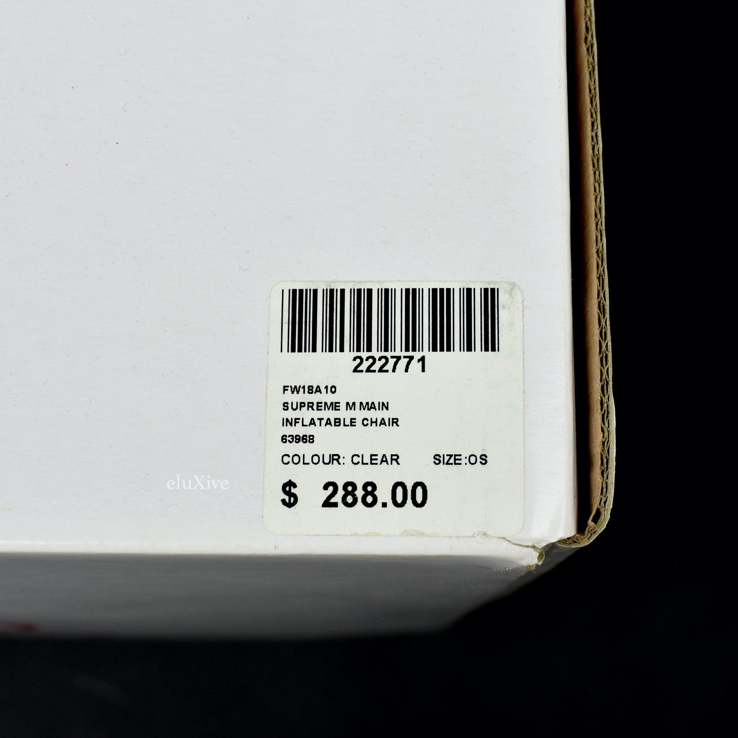 Supreme - Transparent Box Logo Inflatable Chair