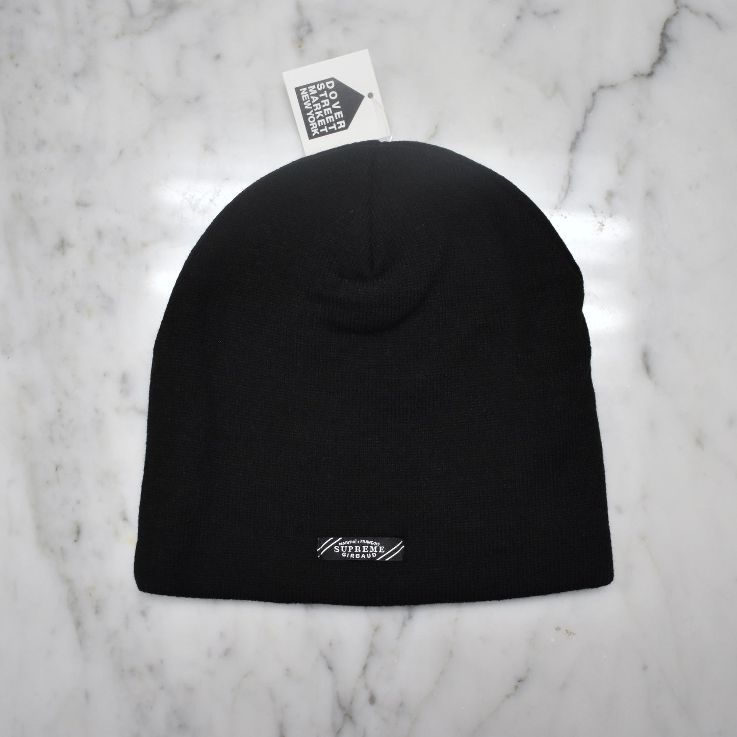 Supreme x Girbaud - Logo Knit Cuffless Beanie (Black)