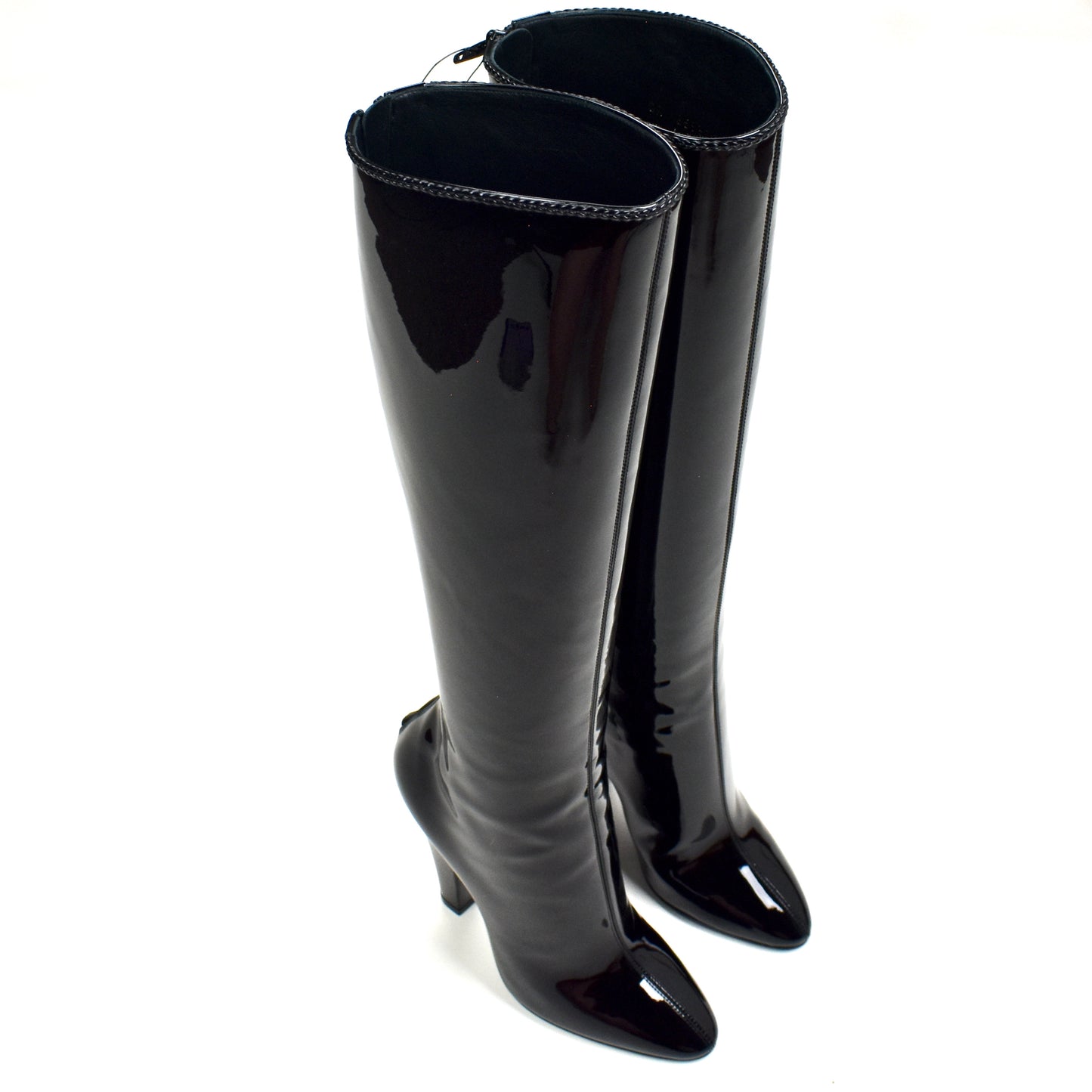 Saint Laurent - Black Patent Leather 68 Boots