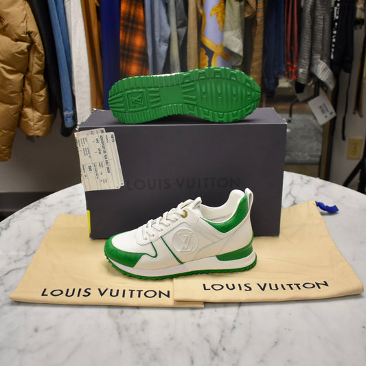Louis Vuitton - White / Green Runaway Sneakers