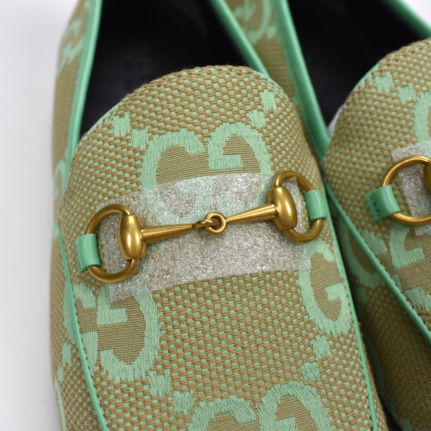 Gucci - Macro GG Monogram Logo Horsebit Loafers