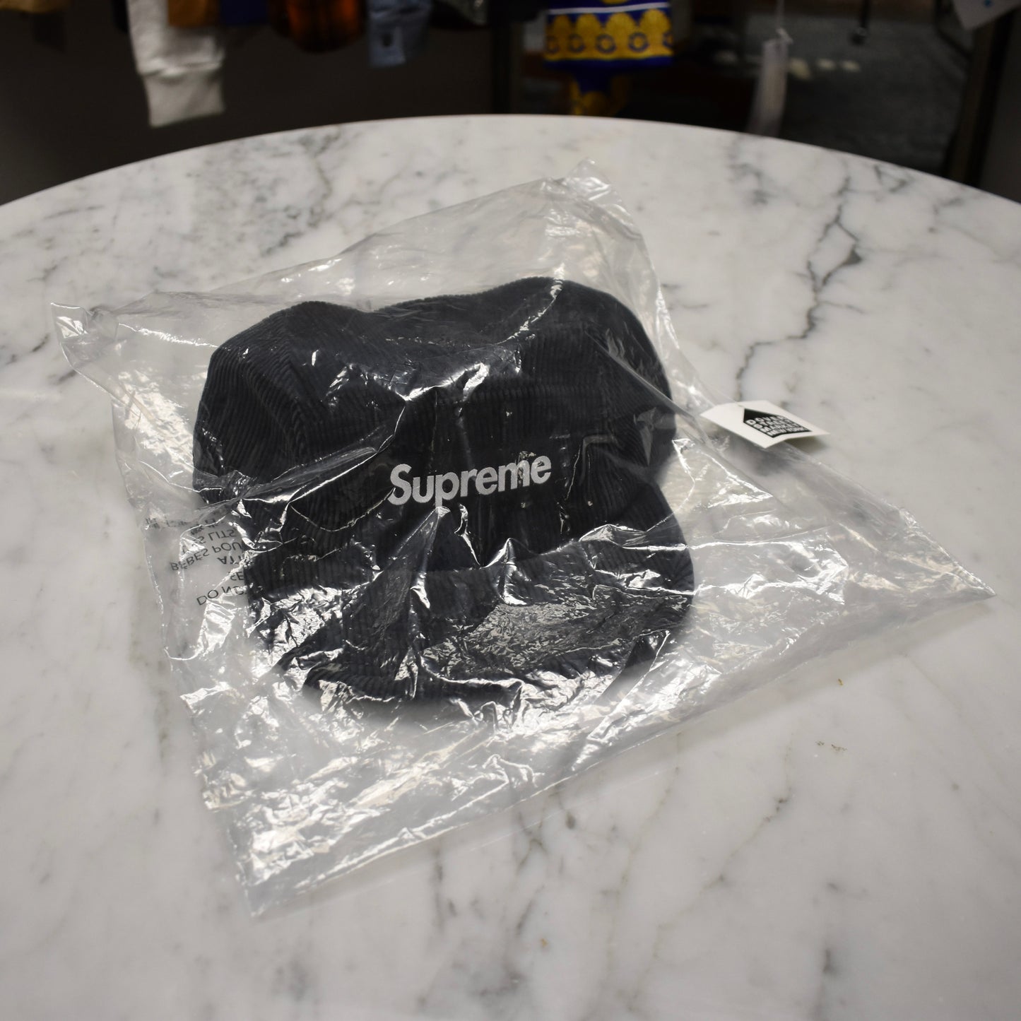 Supreme - Faded Corduroy Box Logo Hat (Black)