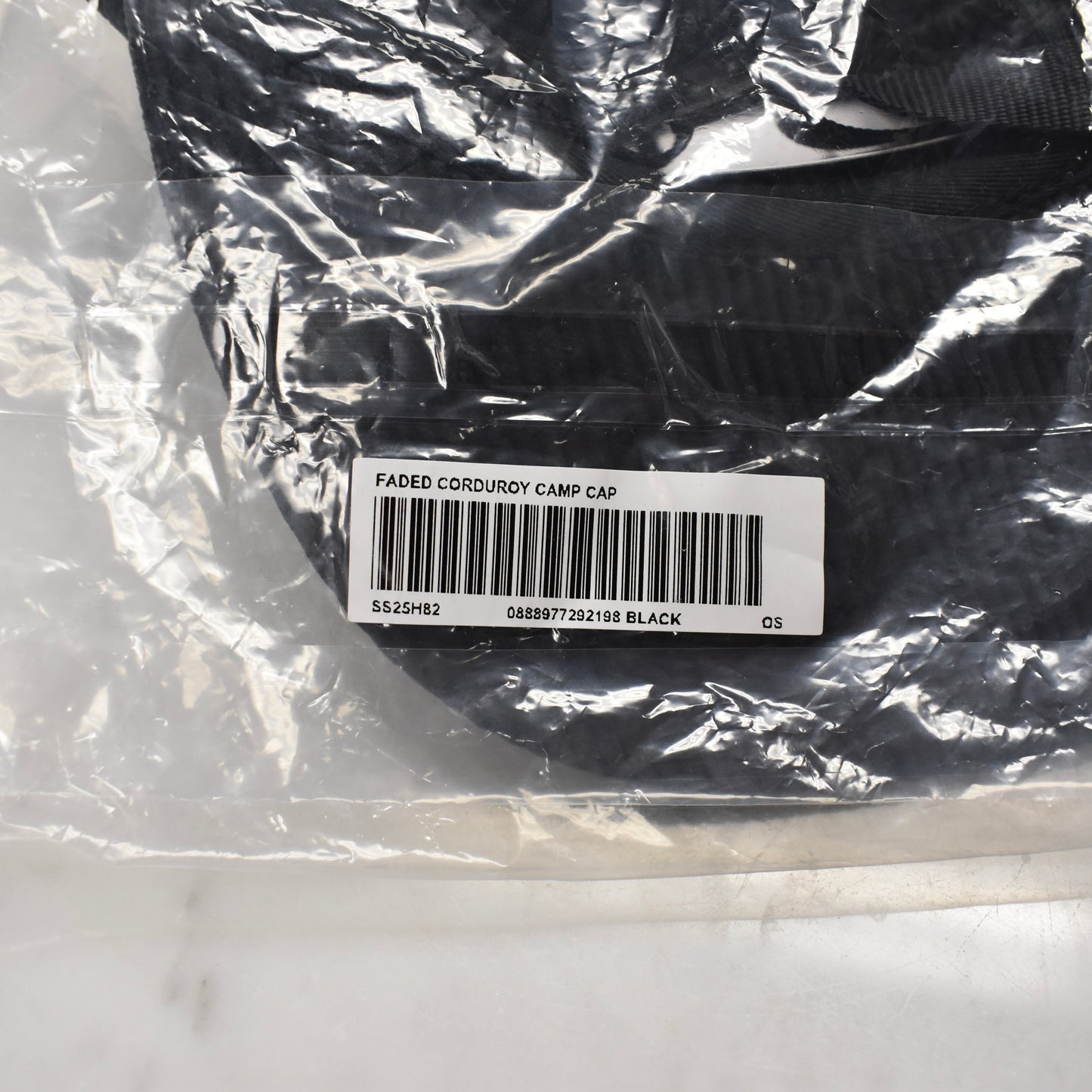 Supreme - Faded Corduroy Box Logo Hat (Black)