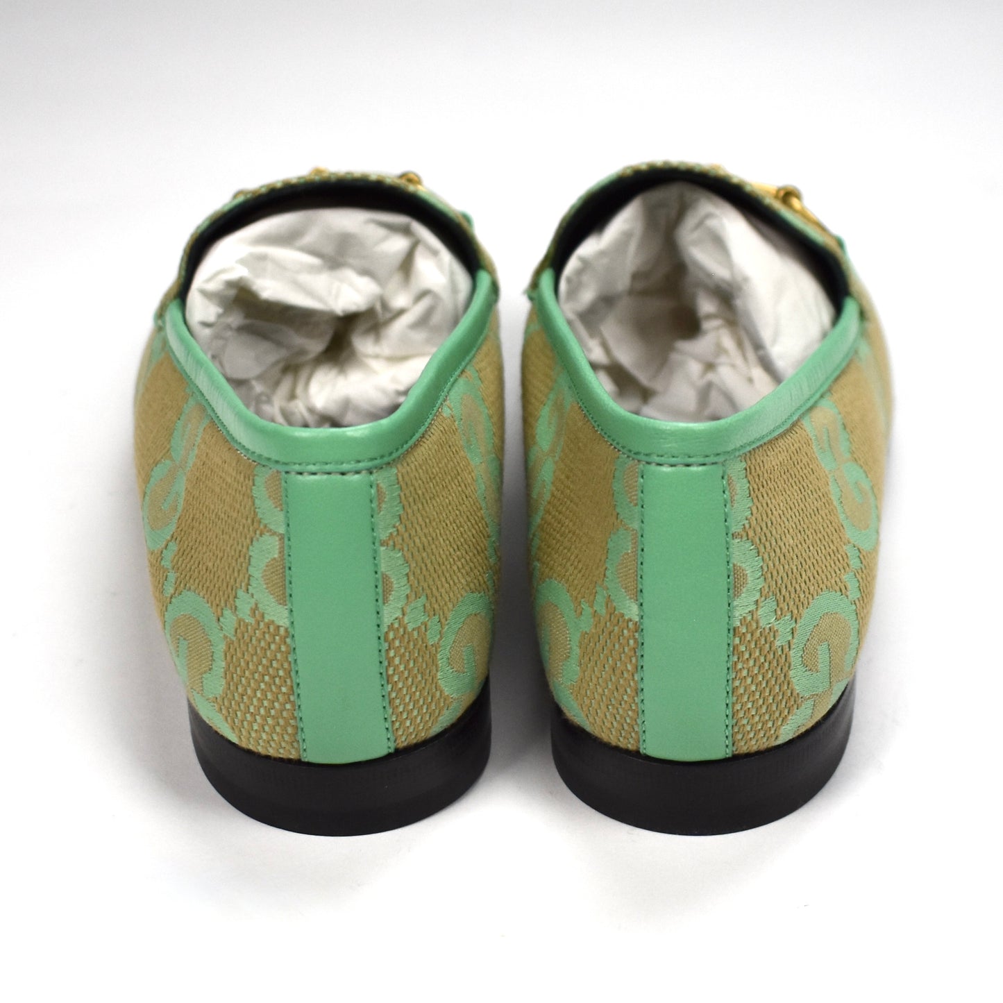 Gucci - Macro GG Monogram Logo Horsebit Loafers