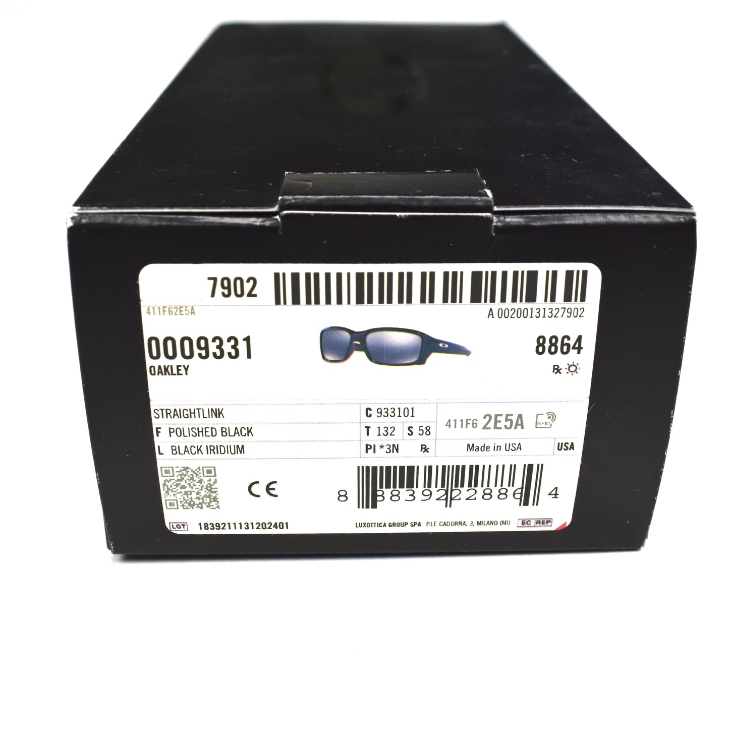 Oakley - Straightlink Sunglasses (Black/Black Iridium)