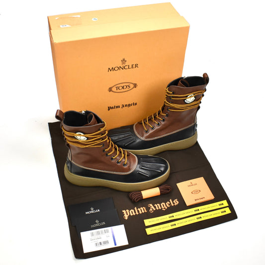 Moncler x Tod's x Palm Angels - Leather Winter Gommino Duck Boots