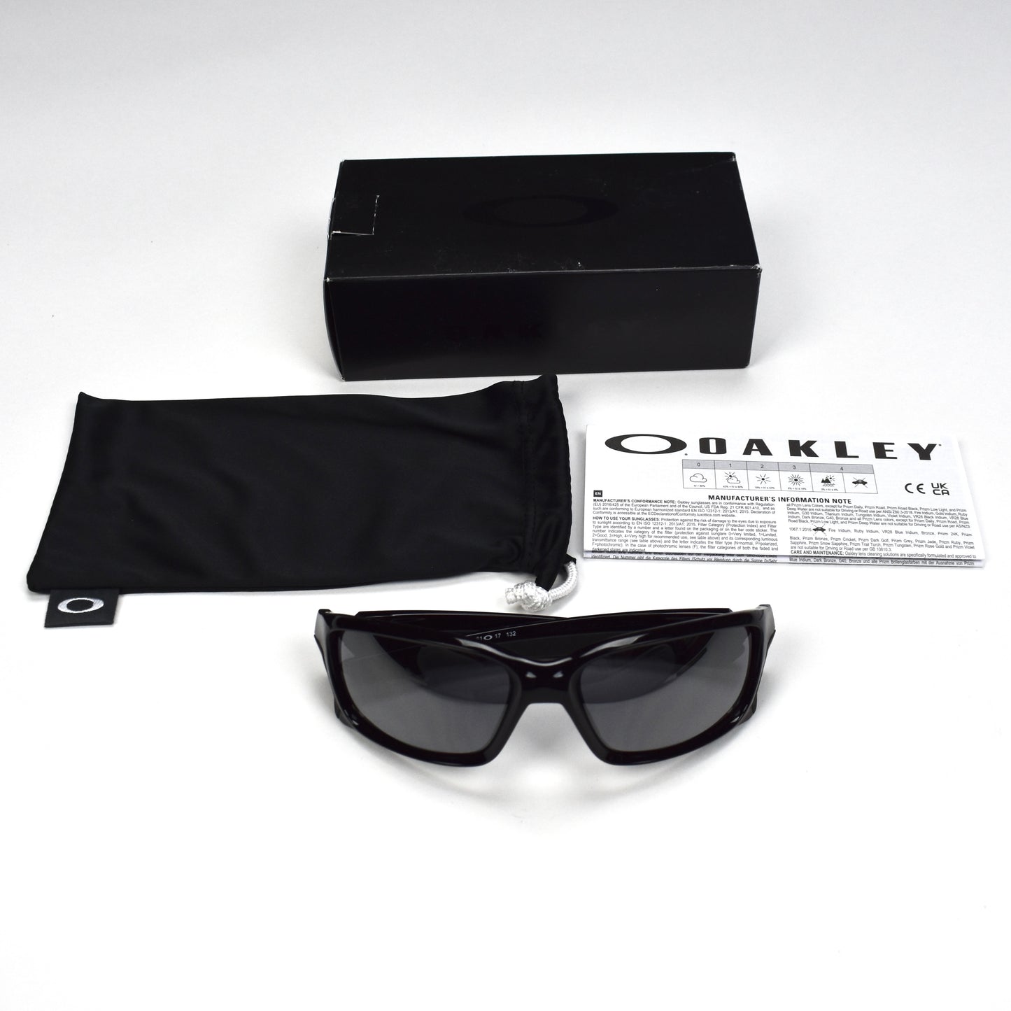 Oakley - Straightlink Sunglasses (Black/Black Iridium)