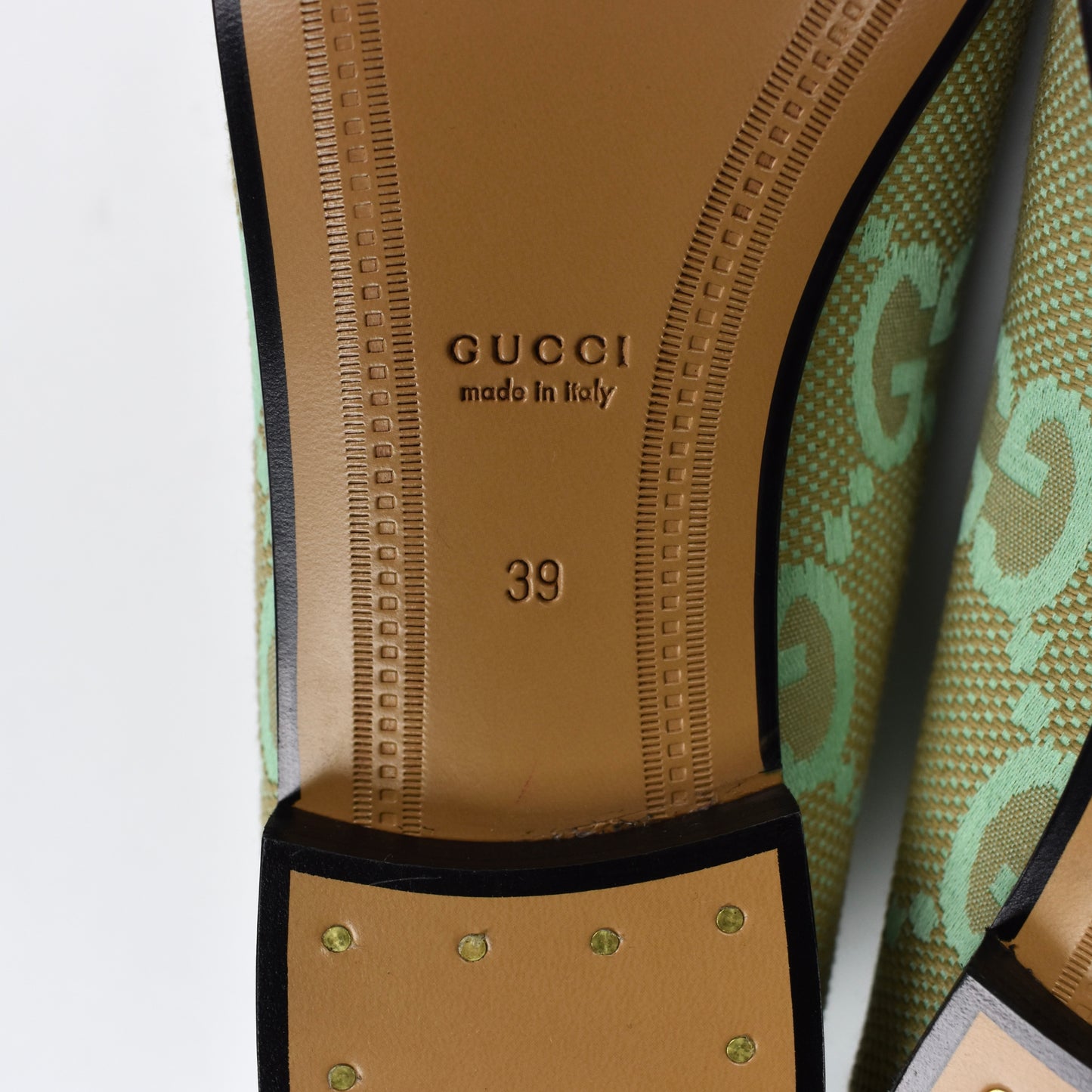 Gucci - Macro GG Monogram Logo Horsebit Loafers