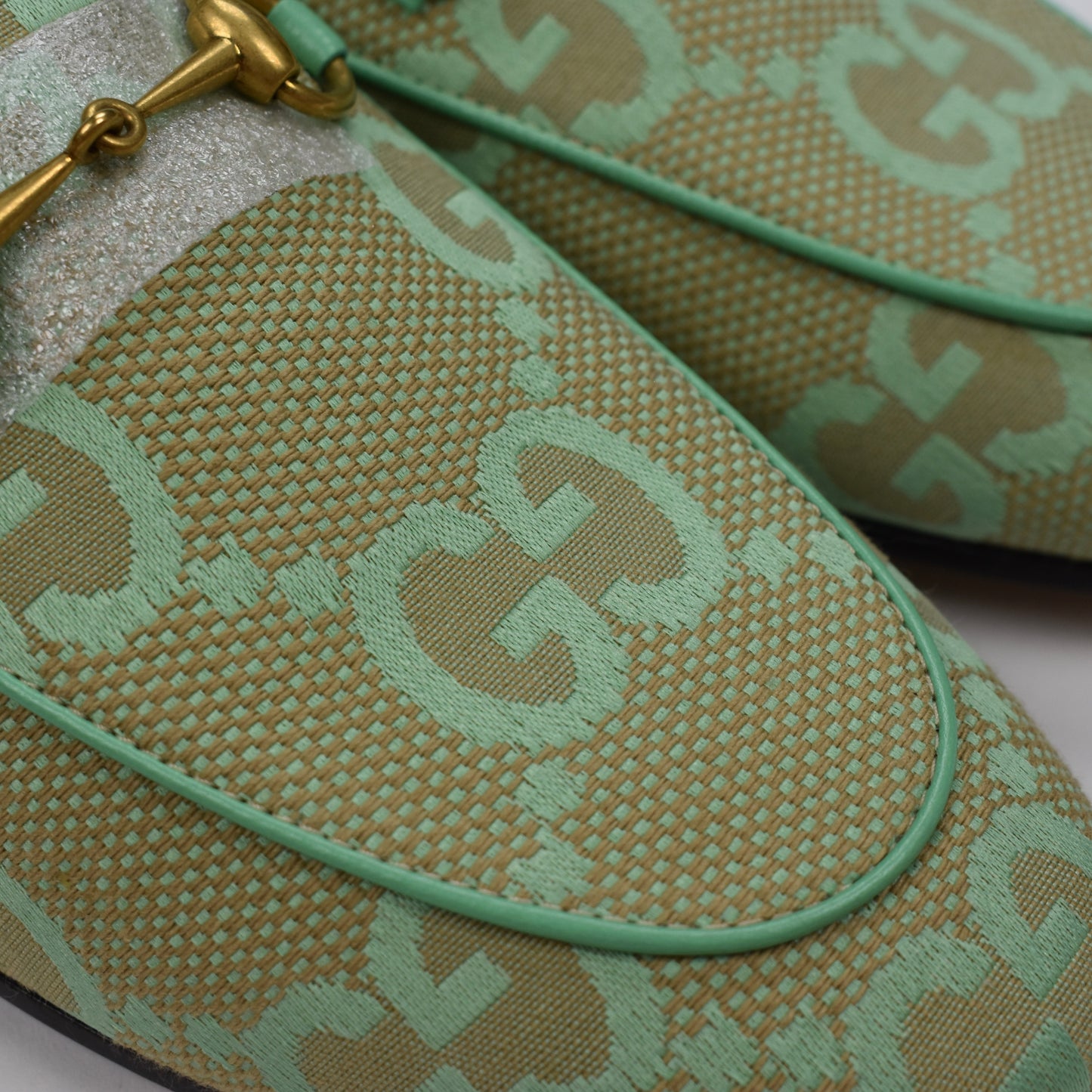Gucci - Macro GG Monogram Logo Horsebit Loafers