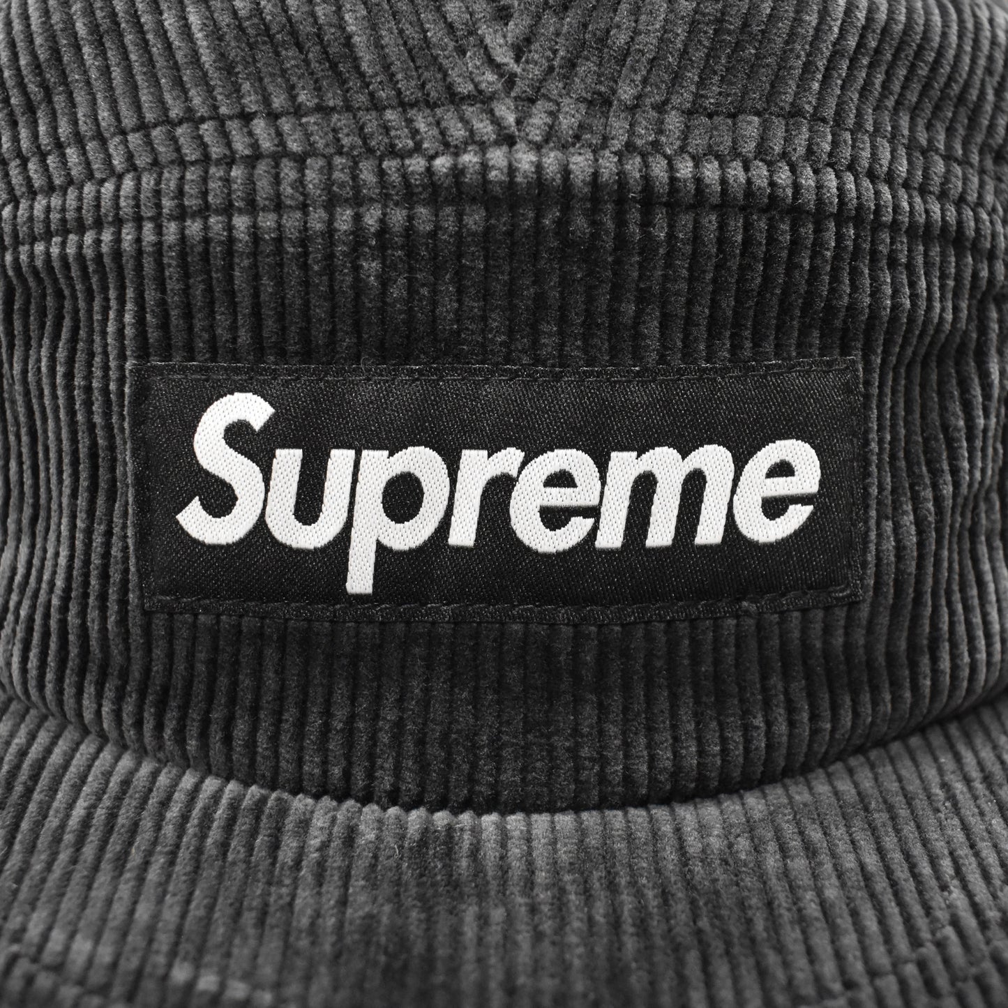 Supreme - Faded Corduroy Box Logo Hat (Black)