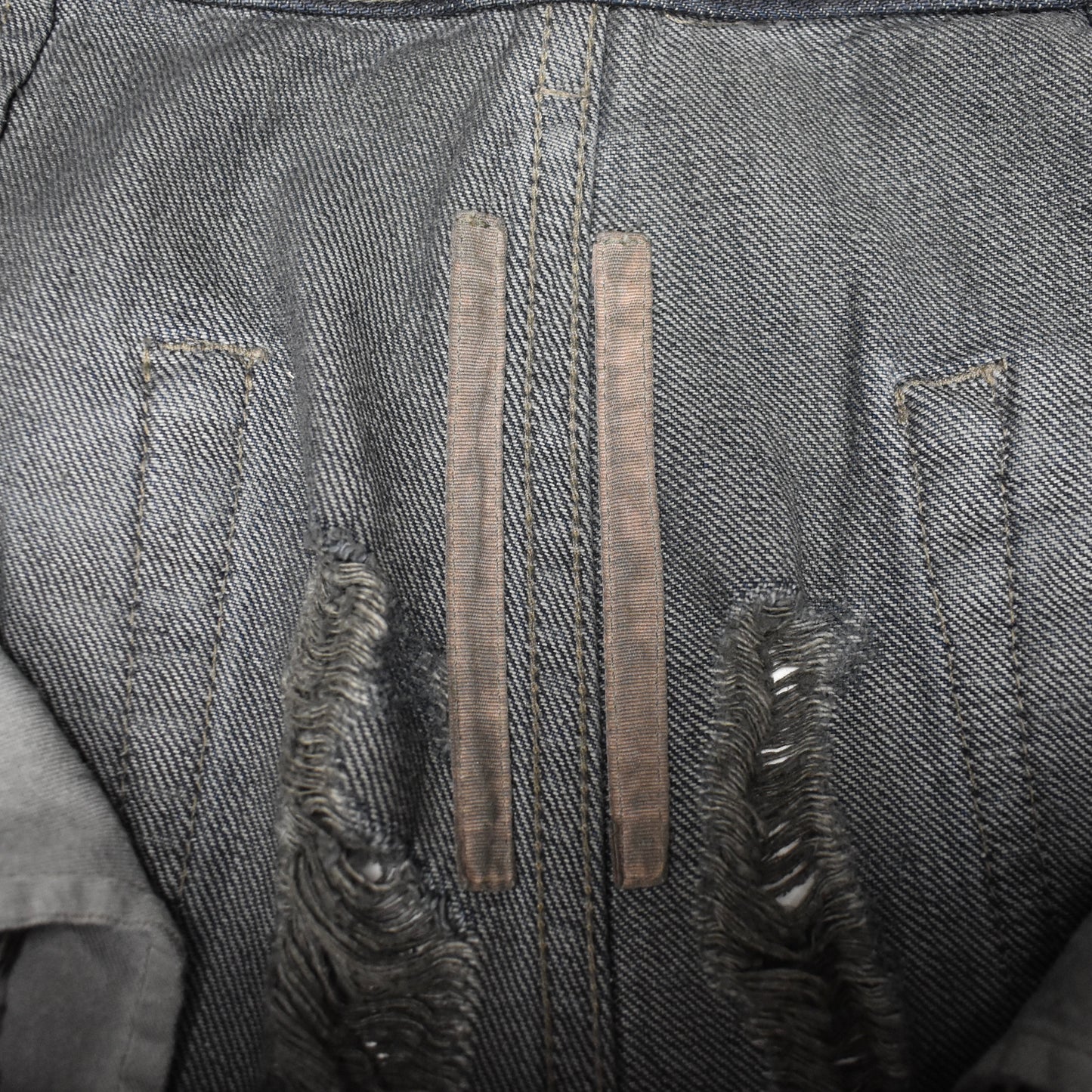 Rick Owens DRKSHDW - Dark Dust Shredded Geth Jeans