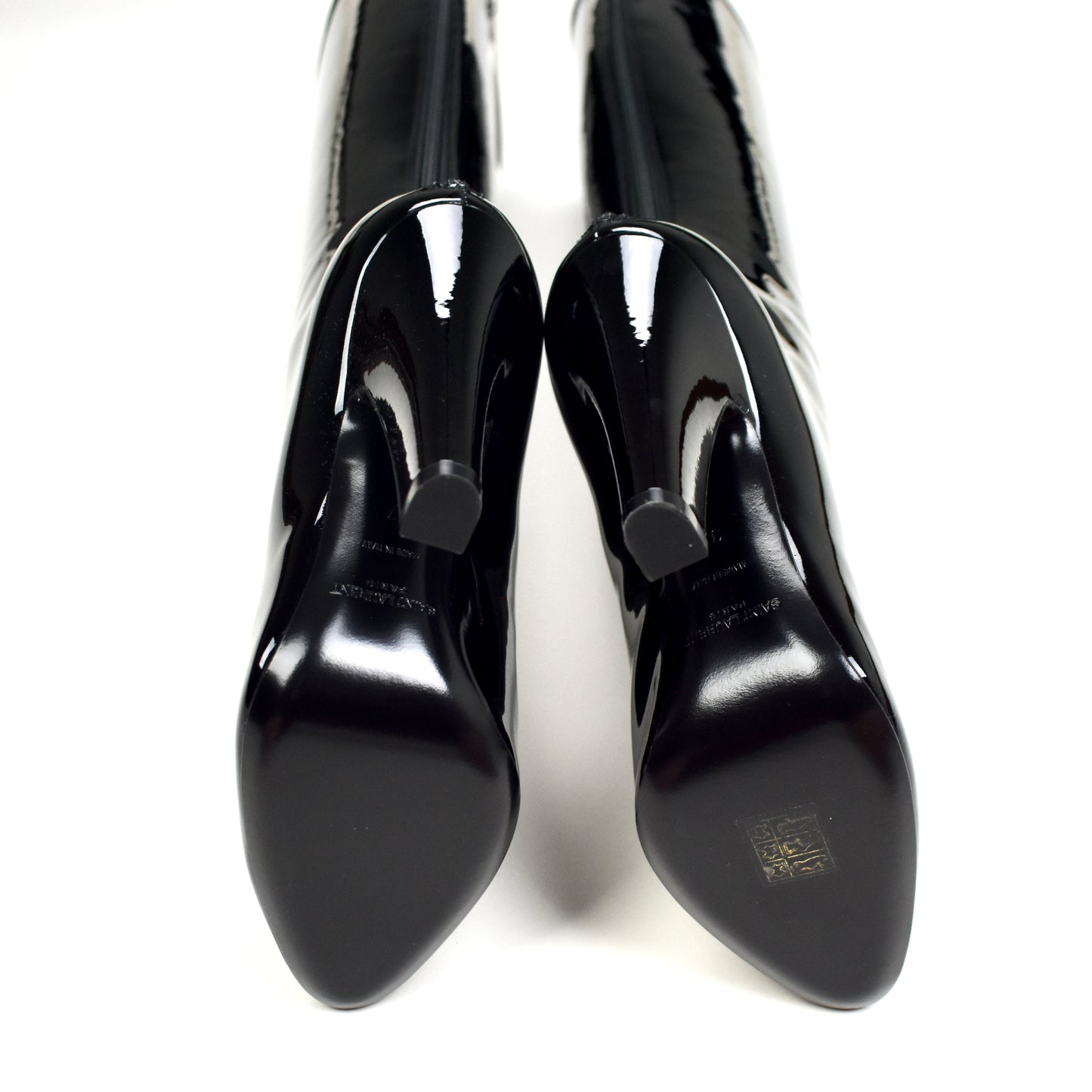 Saint Laurent - Black Patent Leather 68 Boots