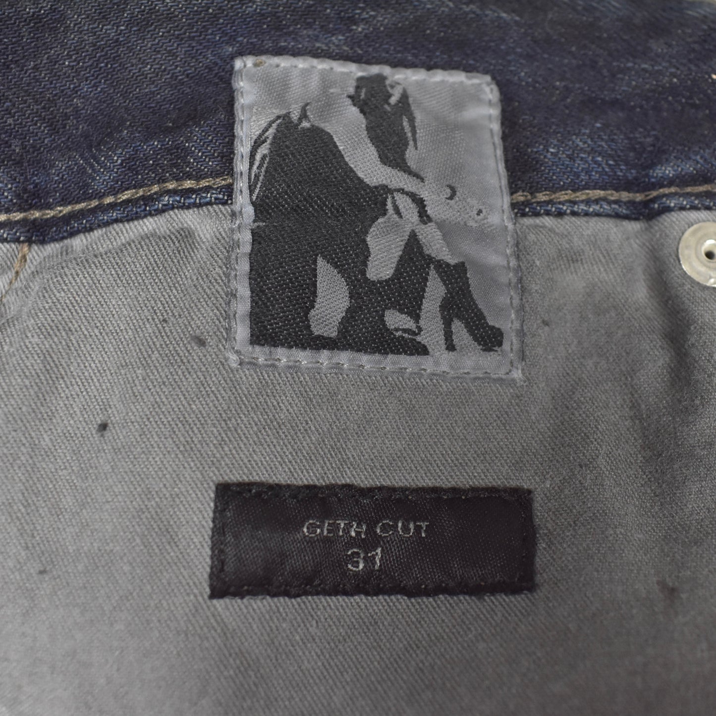Rick Owens DRKSHDW - Dark Dust Shredded Geth Jeans