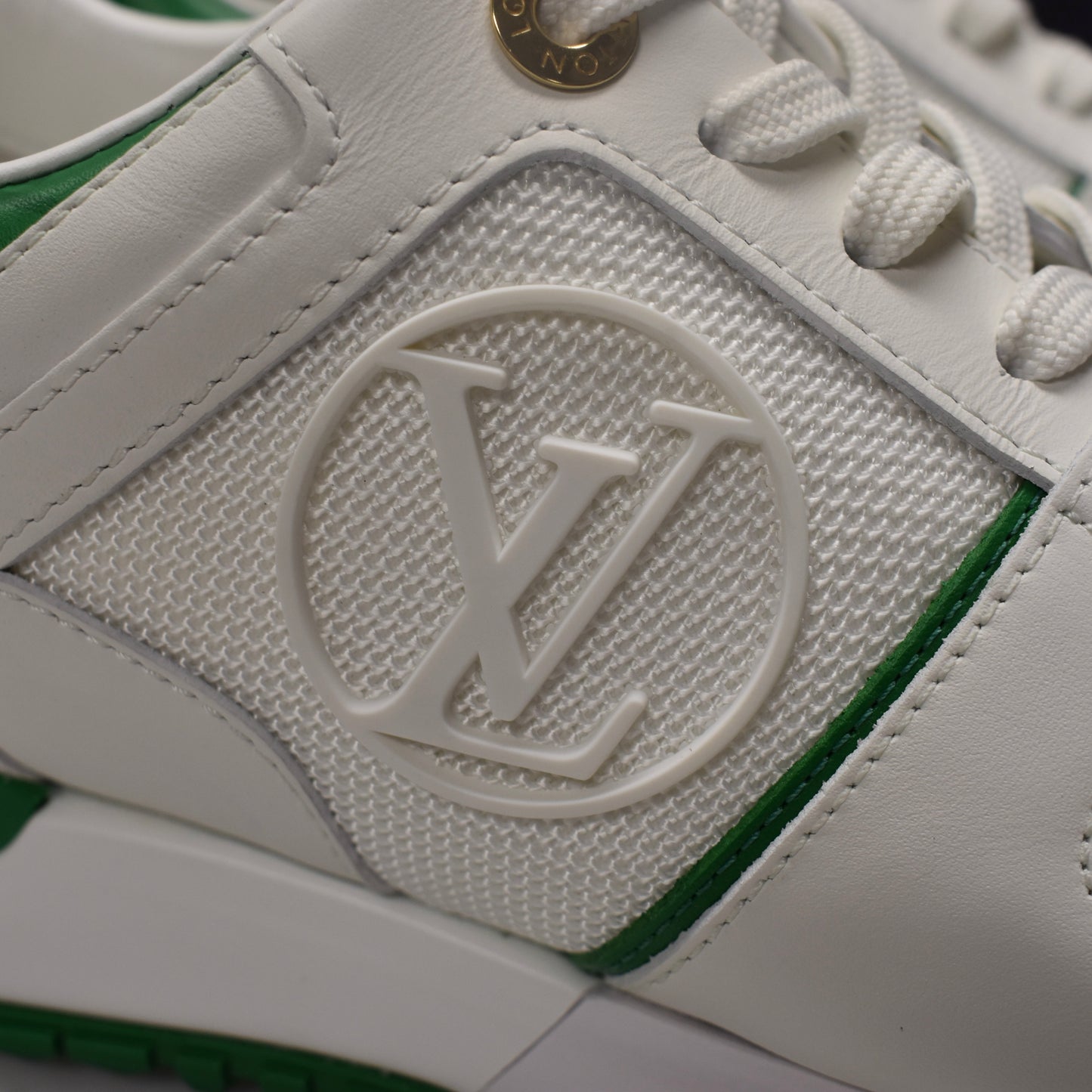 Louis Vuitton - White / Green Runaway Sneakers