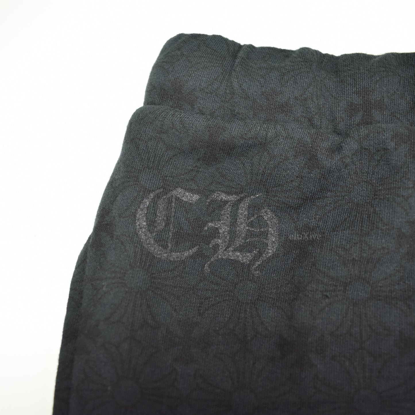 Chrome Hearts - Black Allover Plus Logo Print Sweatpants