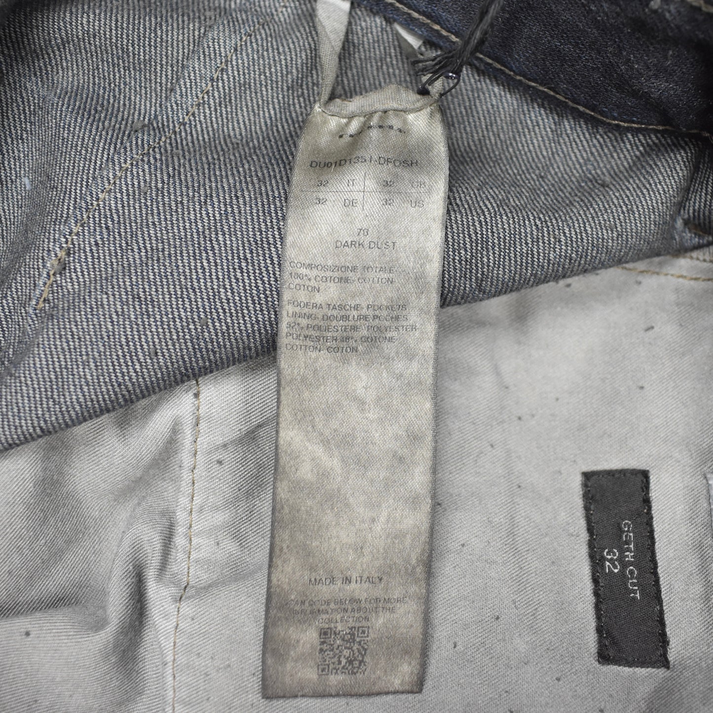 Rick Owens DRKSHDW - Dark Dust Shredded Geth Jeans