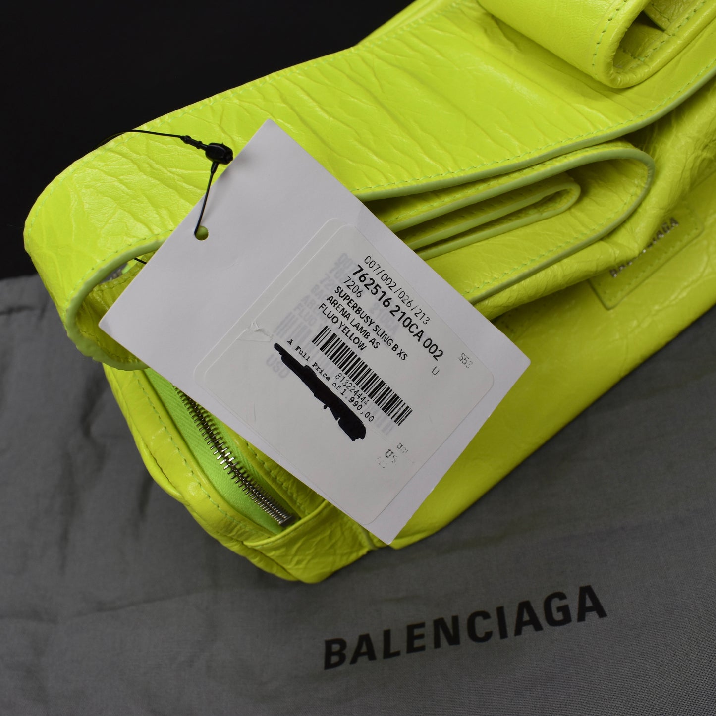 Balenciaga - Superbusy XS Sling Bag (Fluo Yellow)
