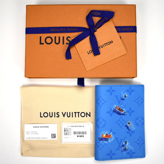Louis Vuitton - Swim Monogram Passport Cover (Blue Lagoon)