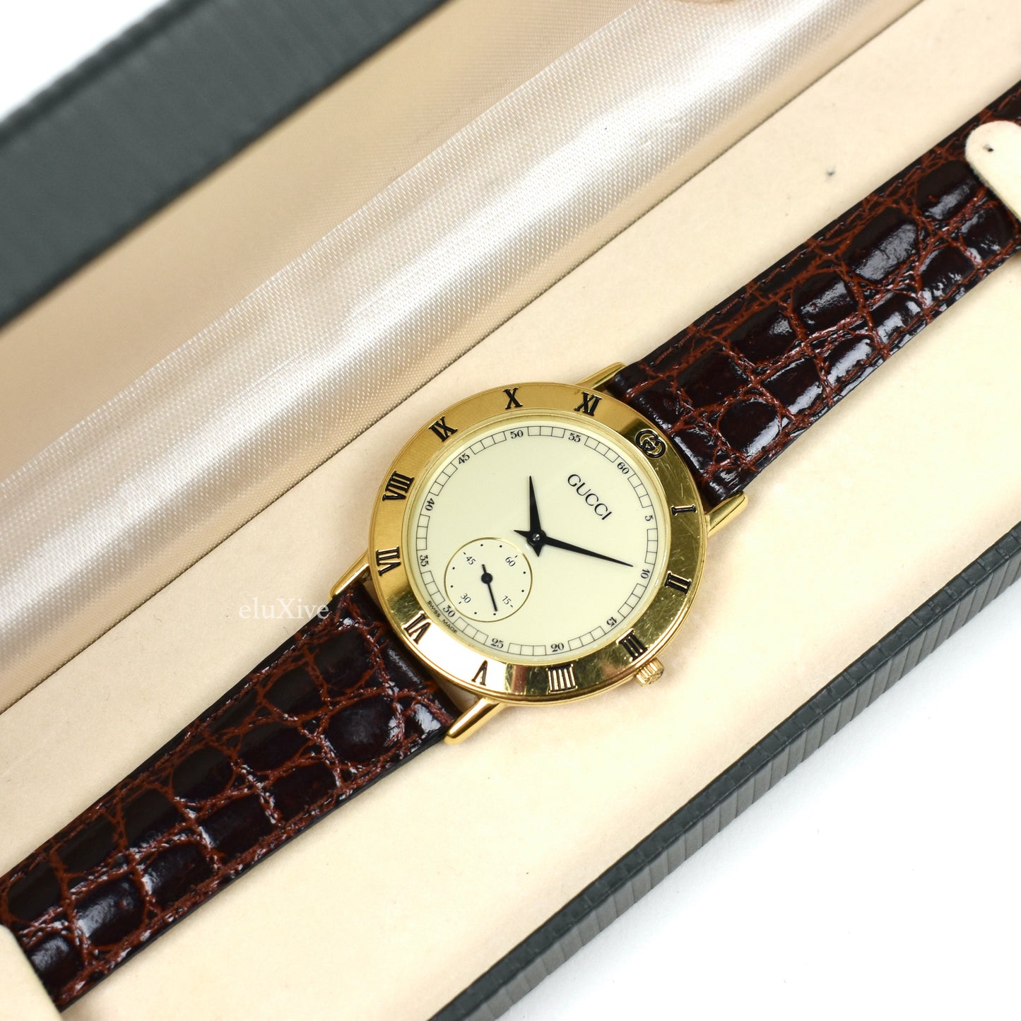 Gucci - 3000M Gold Cream Dial Watch