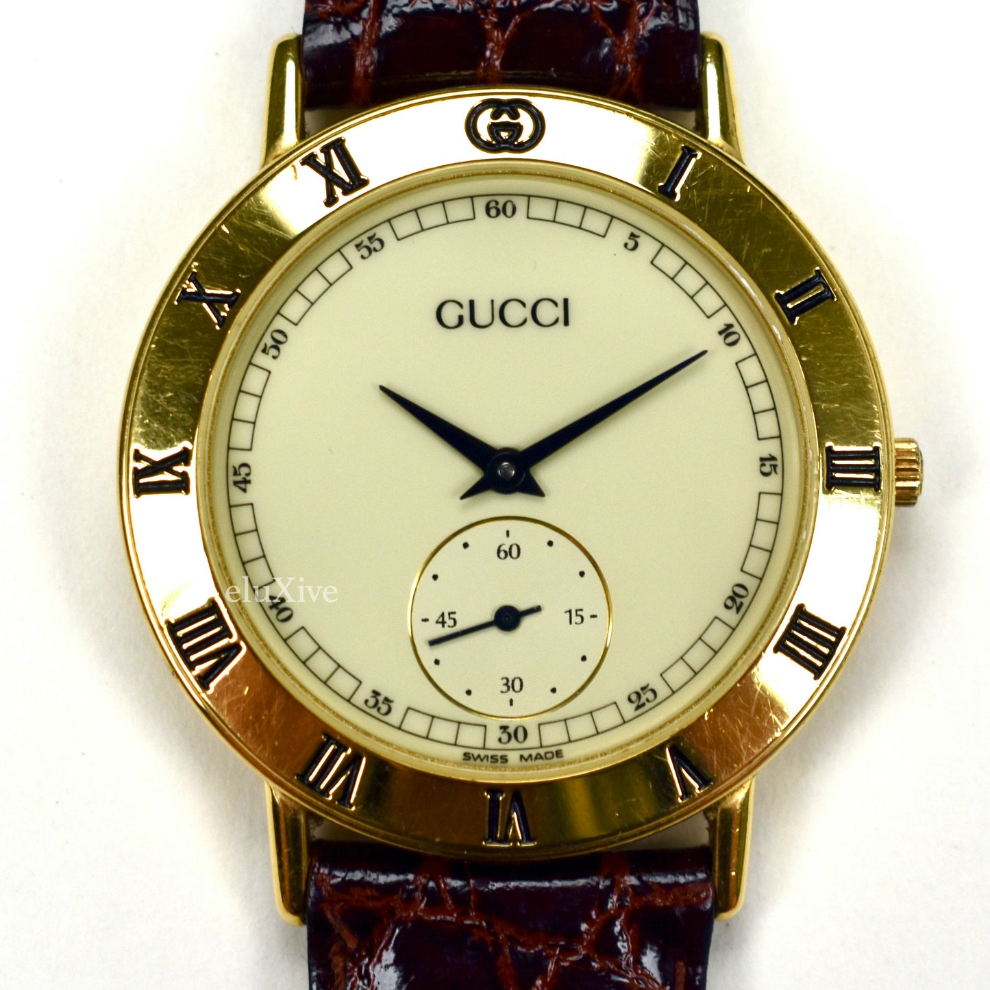 Gucci - 3000M Gold Cream Dial Watch