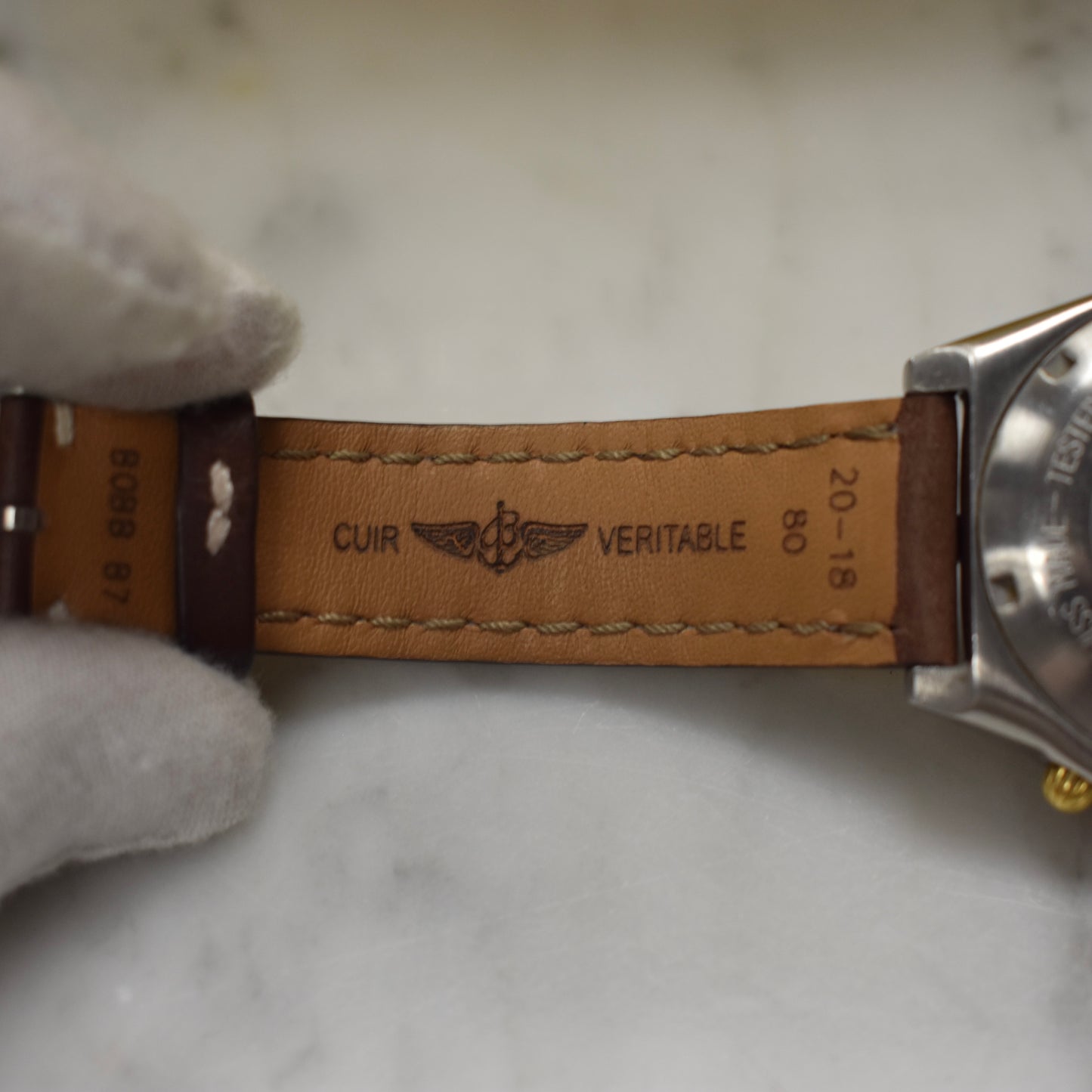 Breitling - Chronomat Steel/18K Green Dial Watch (B13047/81950)