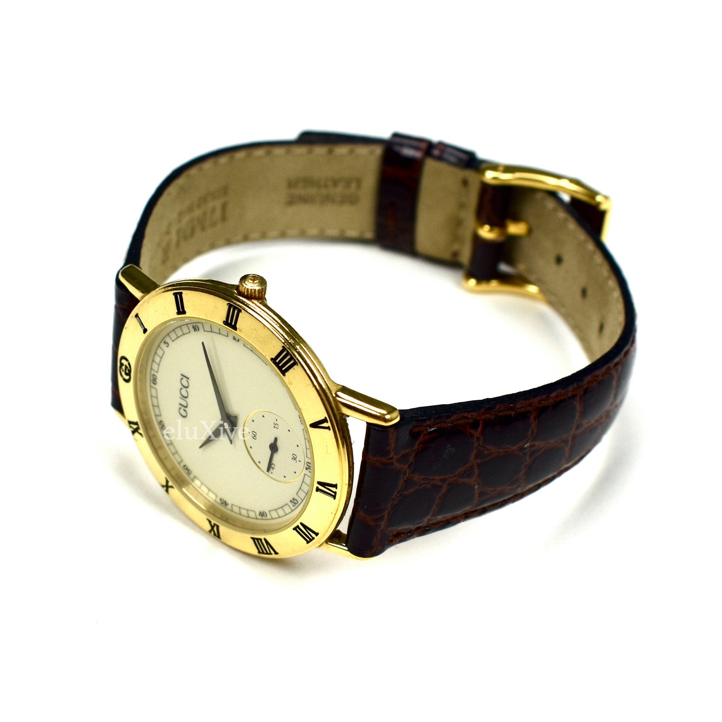 Gucci - 3000M Gold Cream Dial Watch