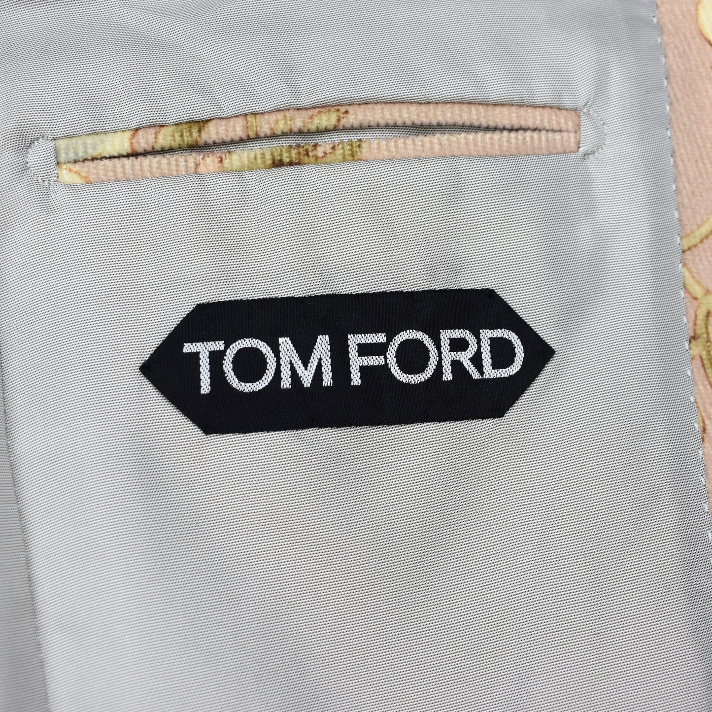 Tom Ford - Light Pink Floral Print Corduroy Blazer