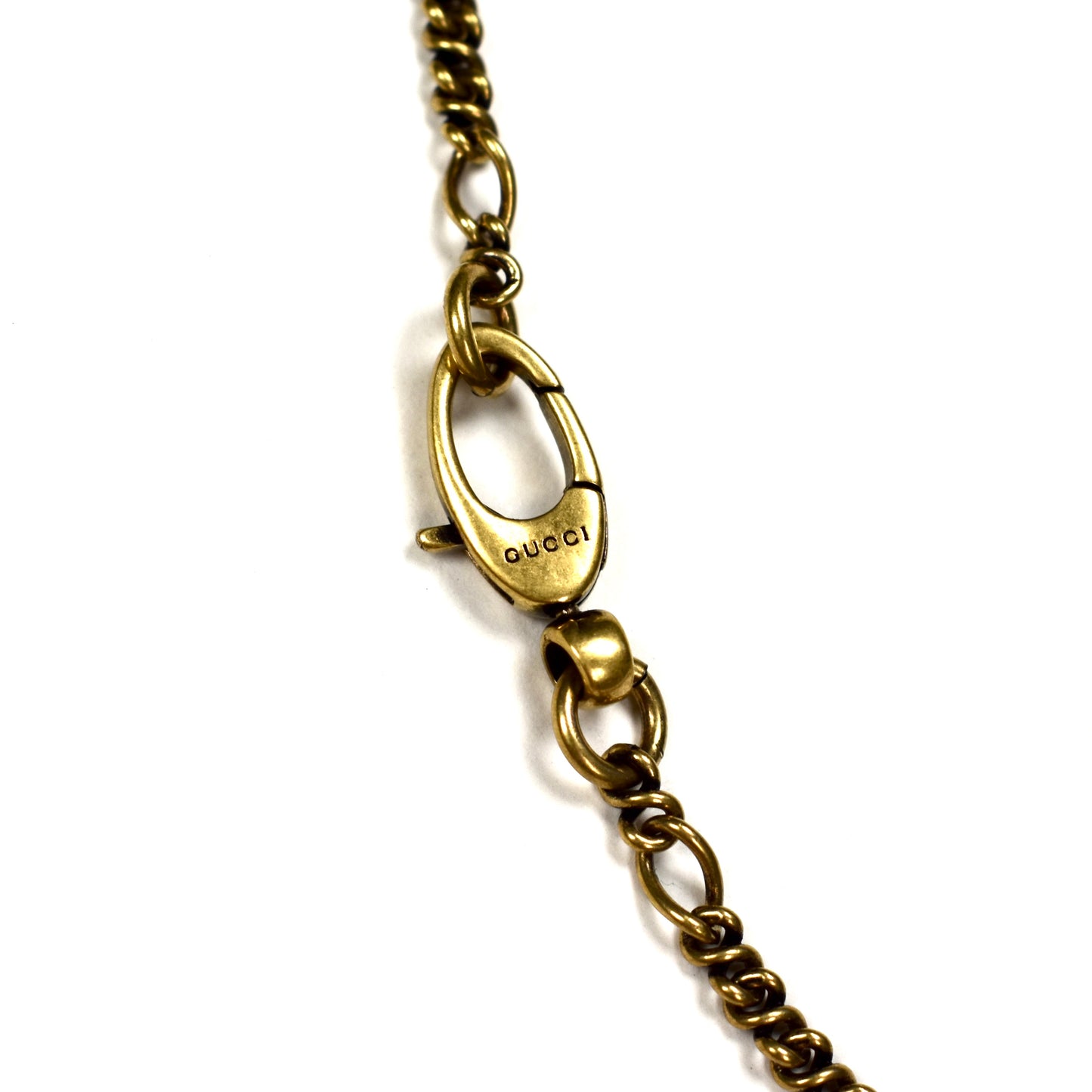 Gucci - Vintage Gold Lion Pendant Chain Necklace
