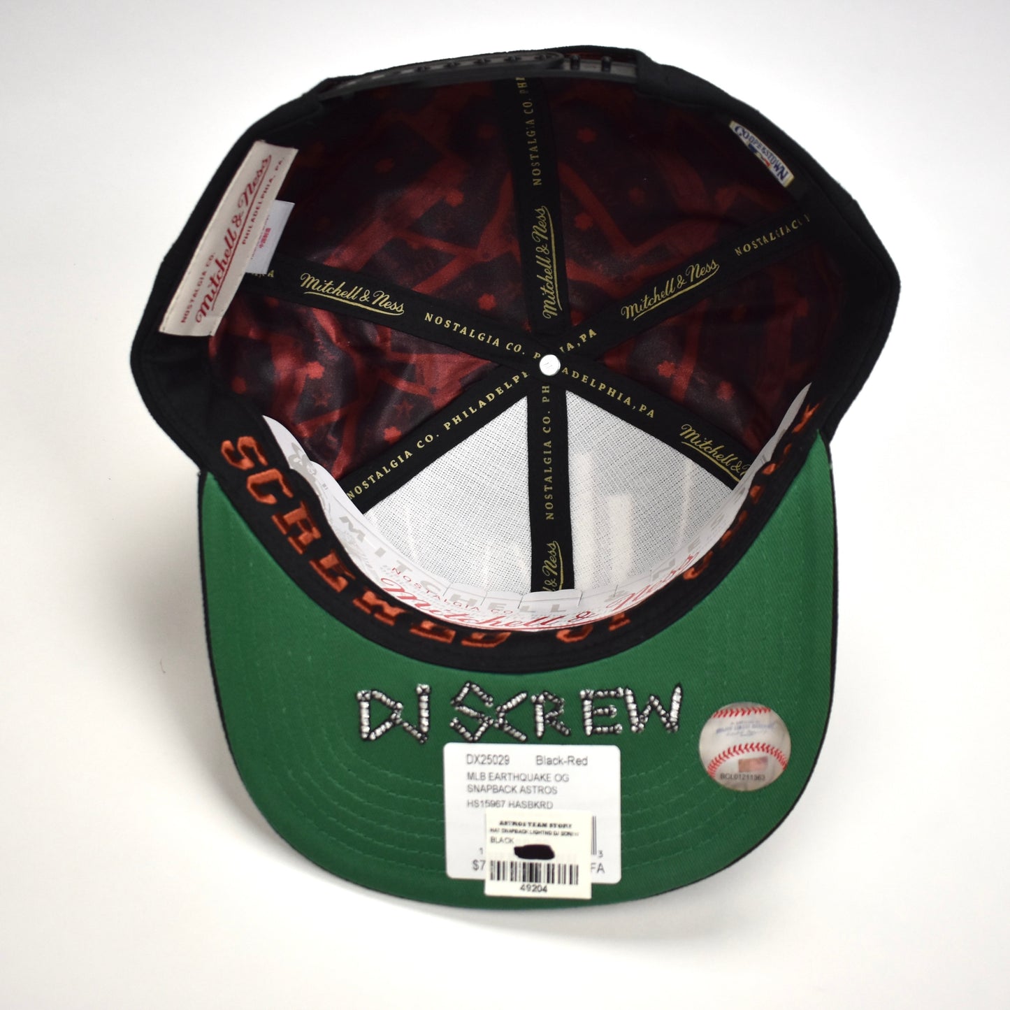 Mitchell & Ness x DJ Screw - Houston Astros Skull Snapback Hat