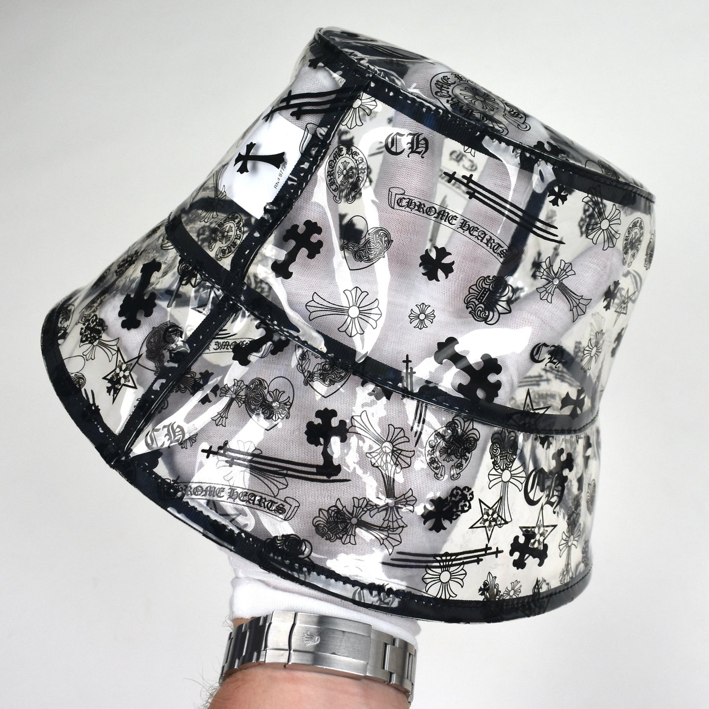 Chrome Hearts - NYFW Exclusive Allover Logo Clear Bucket Hat