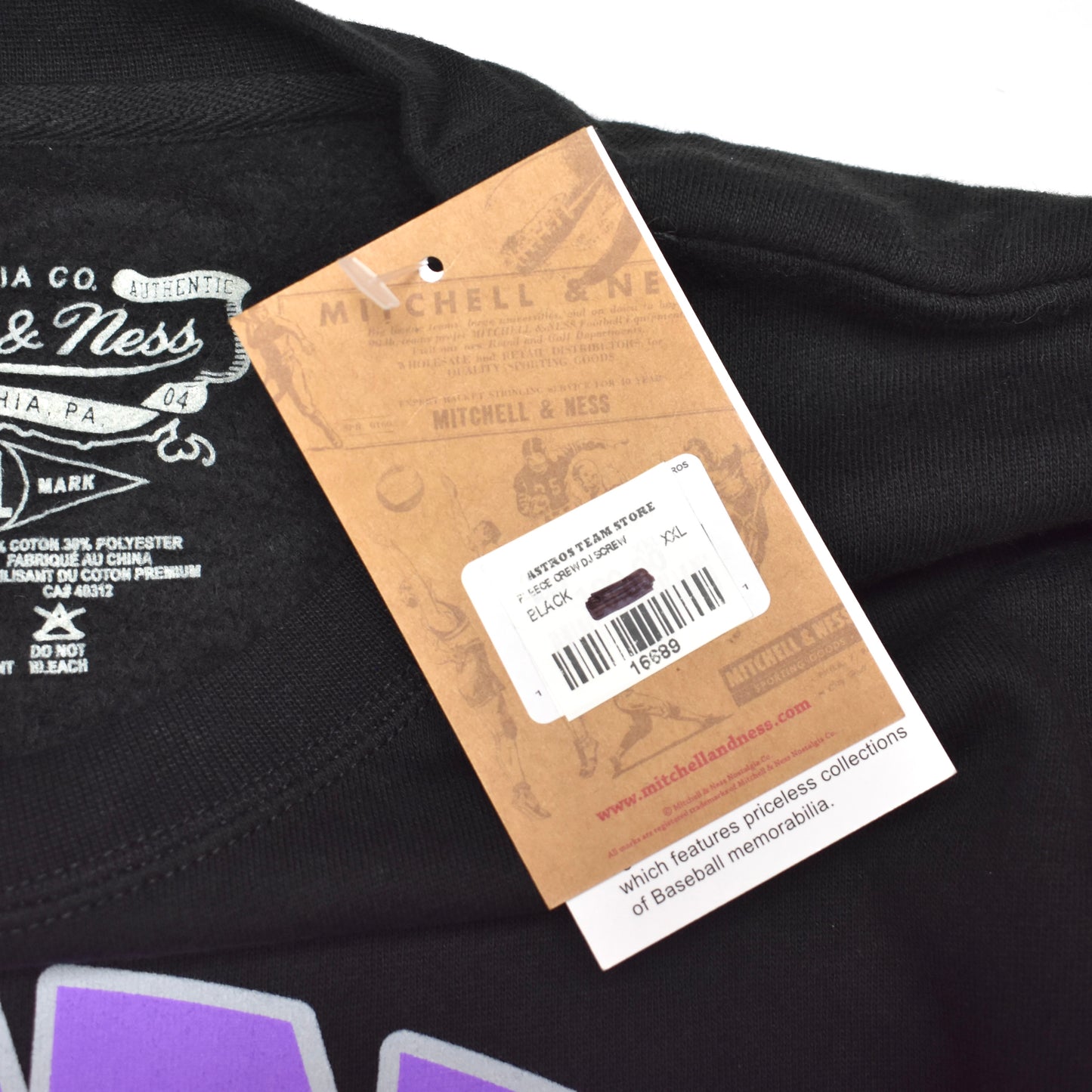 Mitchell & Ness x DJ Screw - Houston Astros Crewneck Sweatshirt (Black)