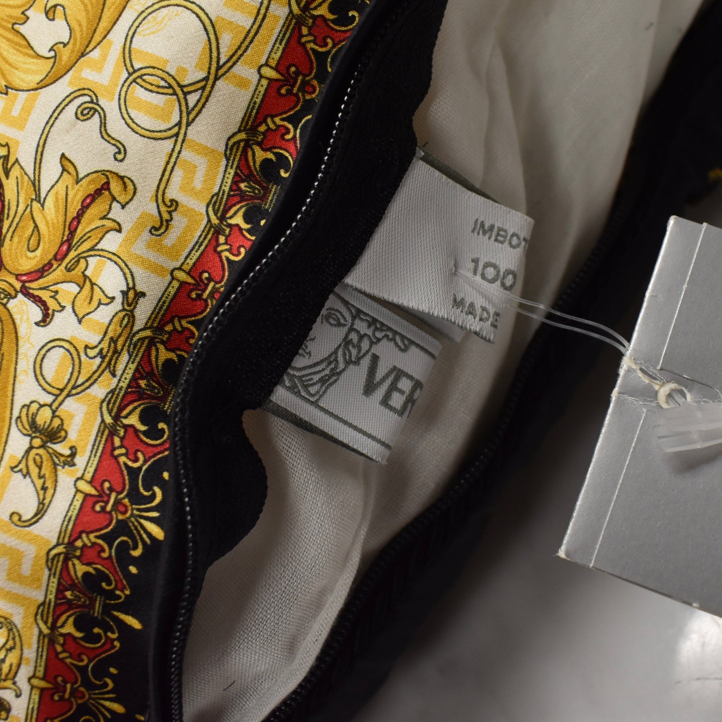 Versace - Vintage Barocco Medusa Logo Silk Pillow