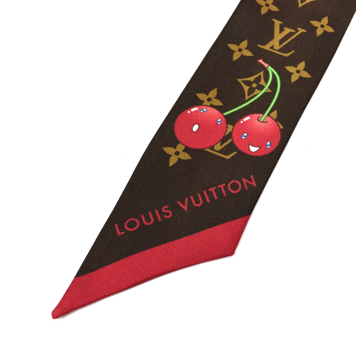Louis Vuitton x Murakami - Monogram Cerise Silk Bandeau (Brown/Cherry)