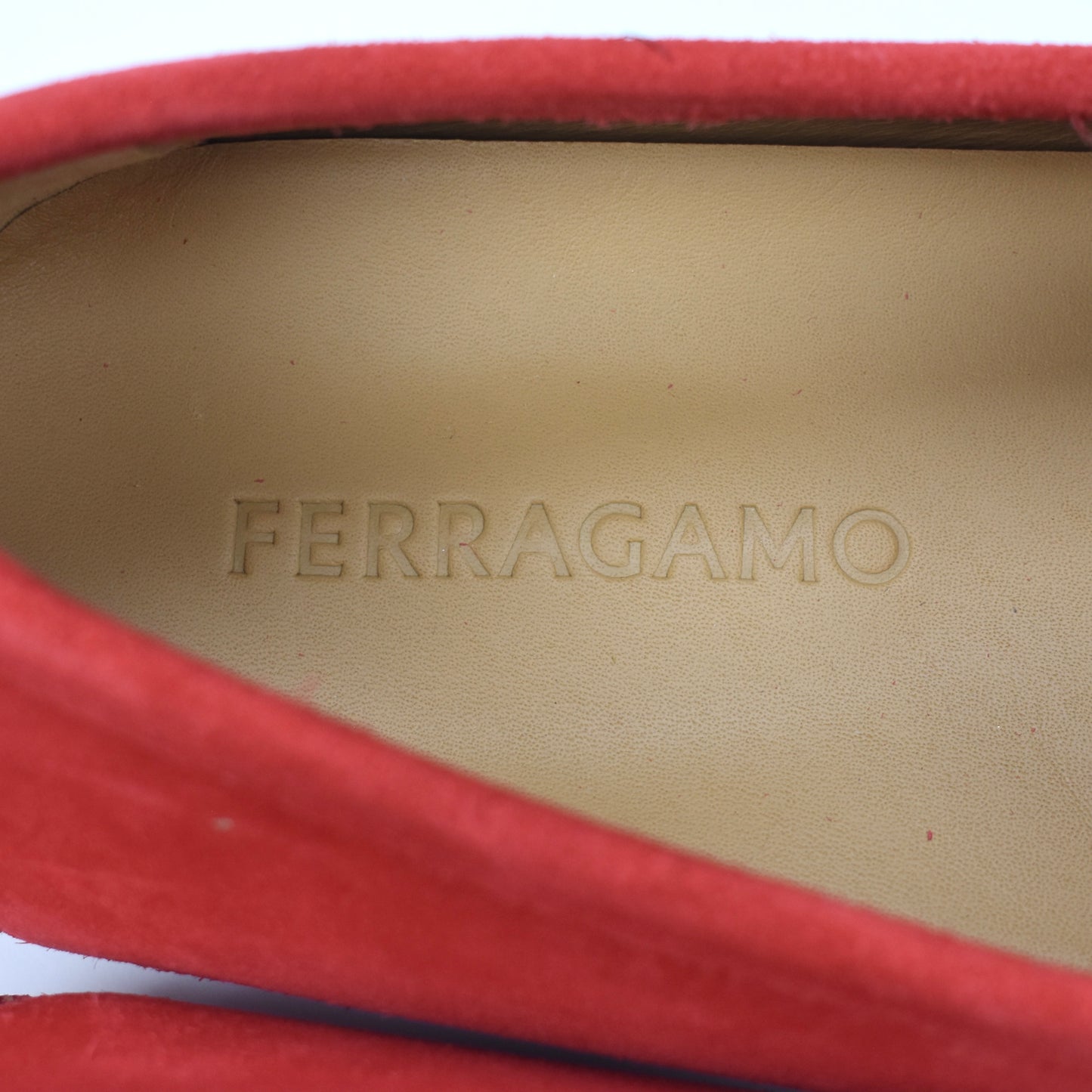 Salvatore Ferragamo - Red Suede Driving Loafers