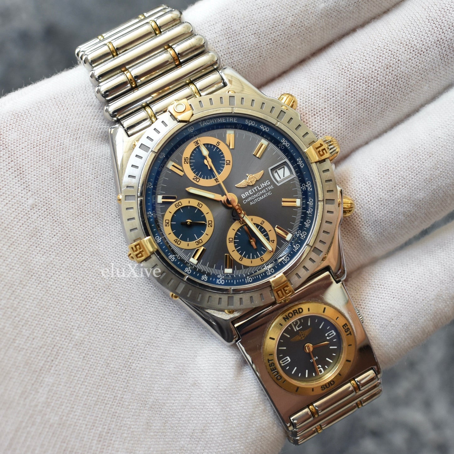 Breitling - Chronomat UTC Watch, Slate Dial & Rouleaux Bracelet (B13352)