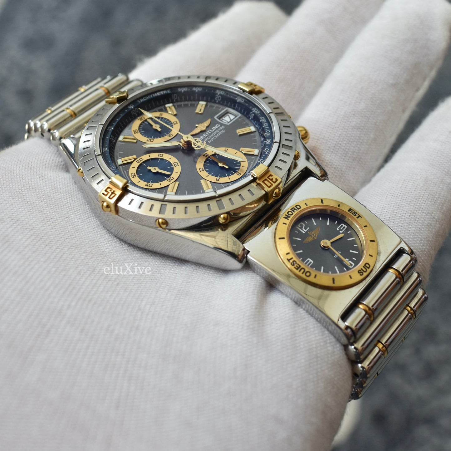 Breitling - Chronomat UTC Watch, Slate Dial & Rouleaux Bracelet (B13352)