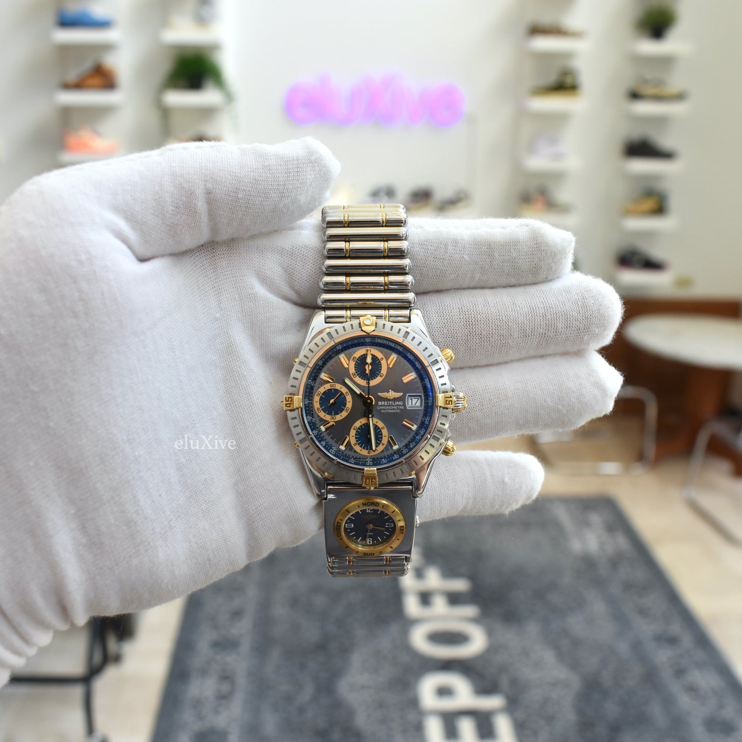 Breitling - Chronomat UTC Watch, Slate Dial & Rouleaux Bracelet (B13352)