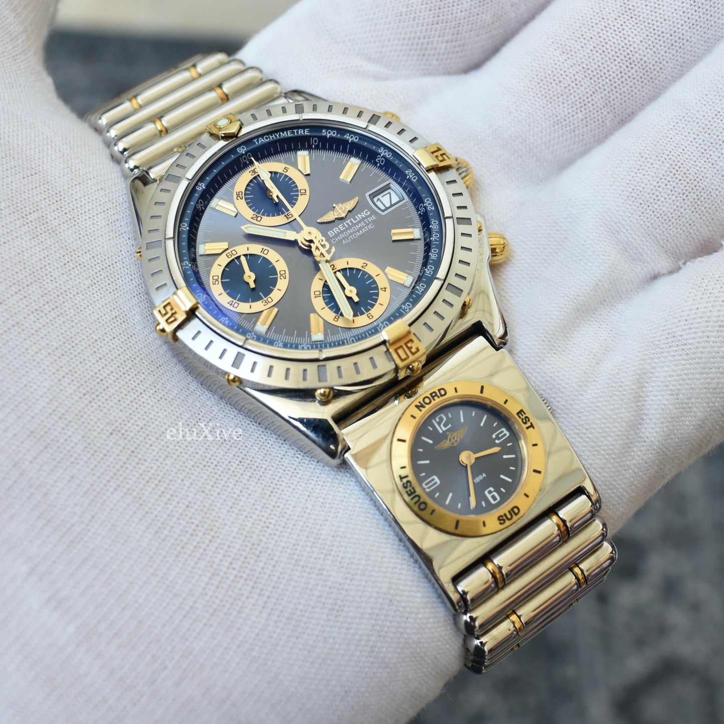 Breitling - Chronomat UTC Watch, Slate Dial & Rouleaux Bracelet (B13352)