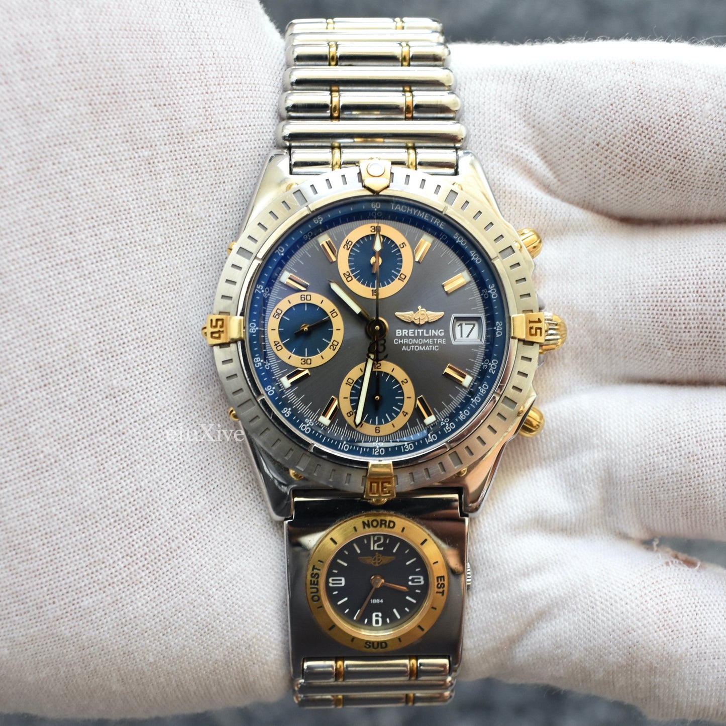 Breitling - Chronomat UTC Watch, Slate Dial & Rouleaux Bracelet (B13352)