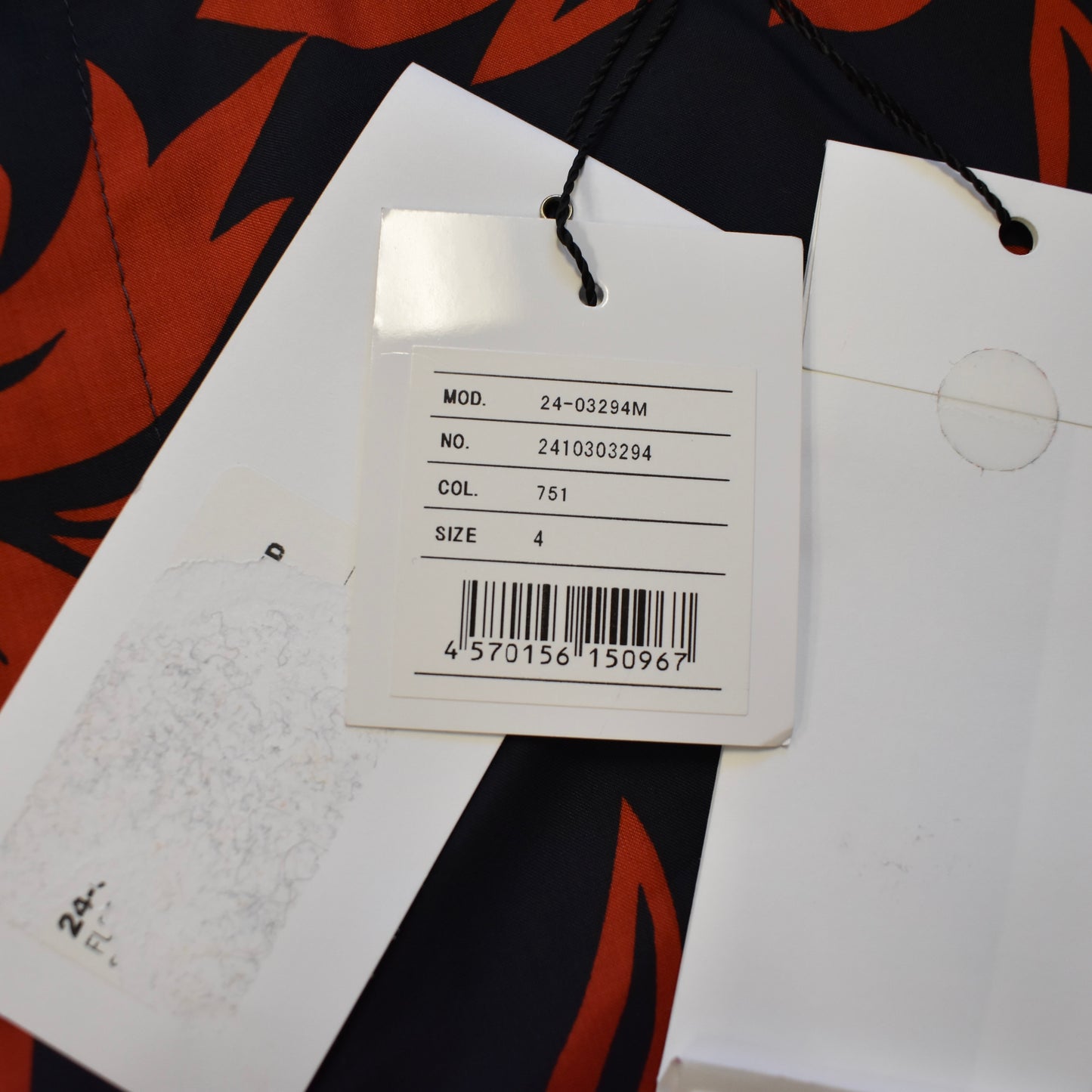Sacai - Black & Red Floral Print Belted Shorts