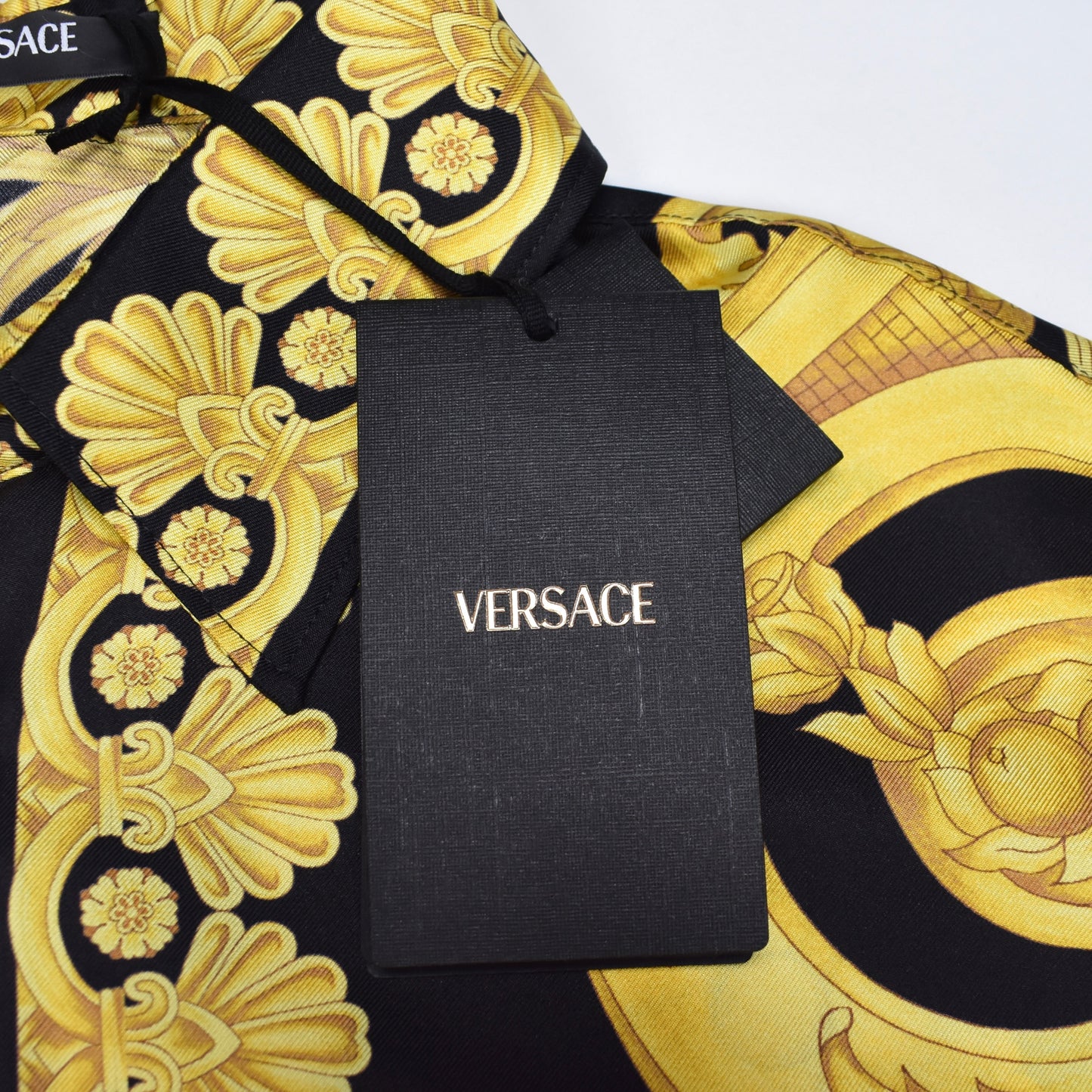 Versace - Black / Gold Barocco Medusa Silk Shirt
